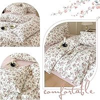 Vista 3 de BHUSB - Juego de funda de edredón para cama individual o queen para niños, 100 % algodón, 3 piezas, reversible, juego completo de ropa de cama