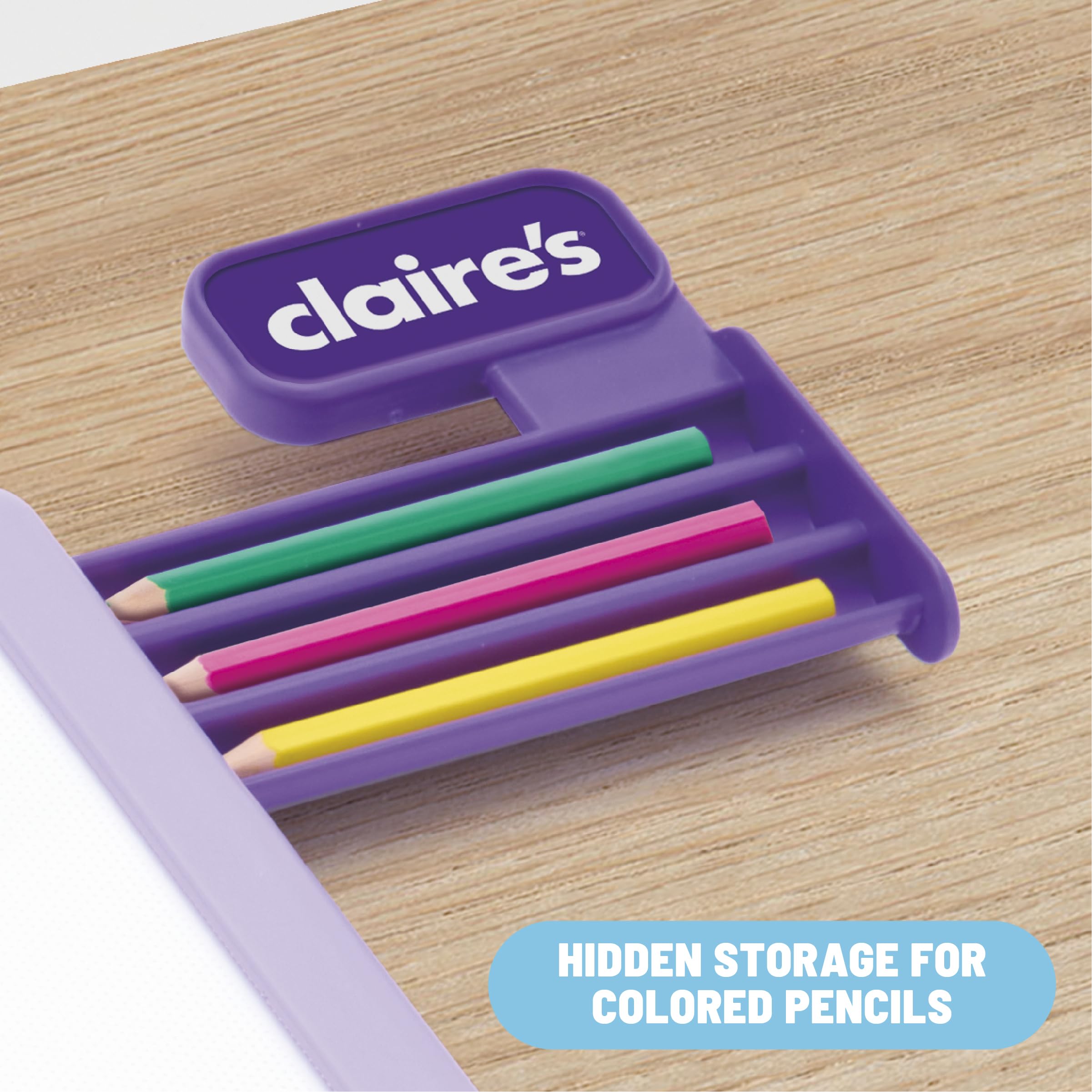 Claire's Light-Up Fashion Designer LED Tracing Tablet - 330-Piece Arts & Crafts Kit| Fashion Templates, Stickers, Colored Pencils & Paper| Kids Coloring & Drawing Board Activity| Girls Toy Gift|Age 8+