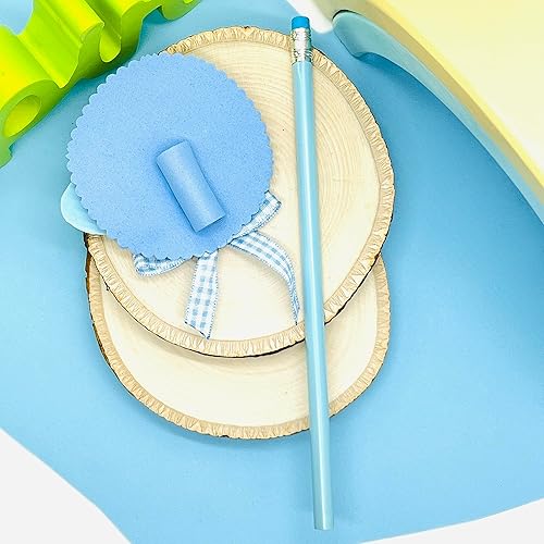 Miniatura 6 de Adorno hecho a mano para lápiz, adorno para bolígrafo, para niños y amantes de la escritura, aplique en goma eva. adorable adorno de niño para