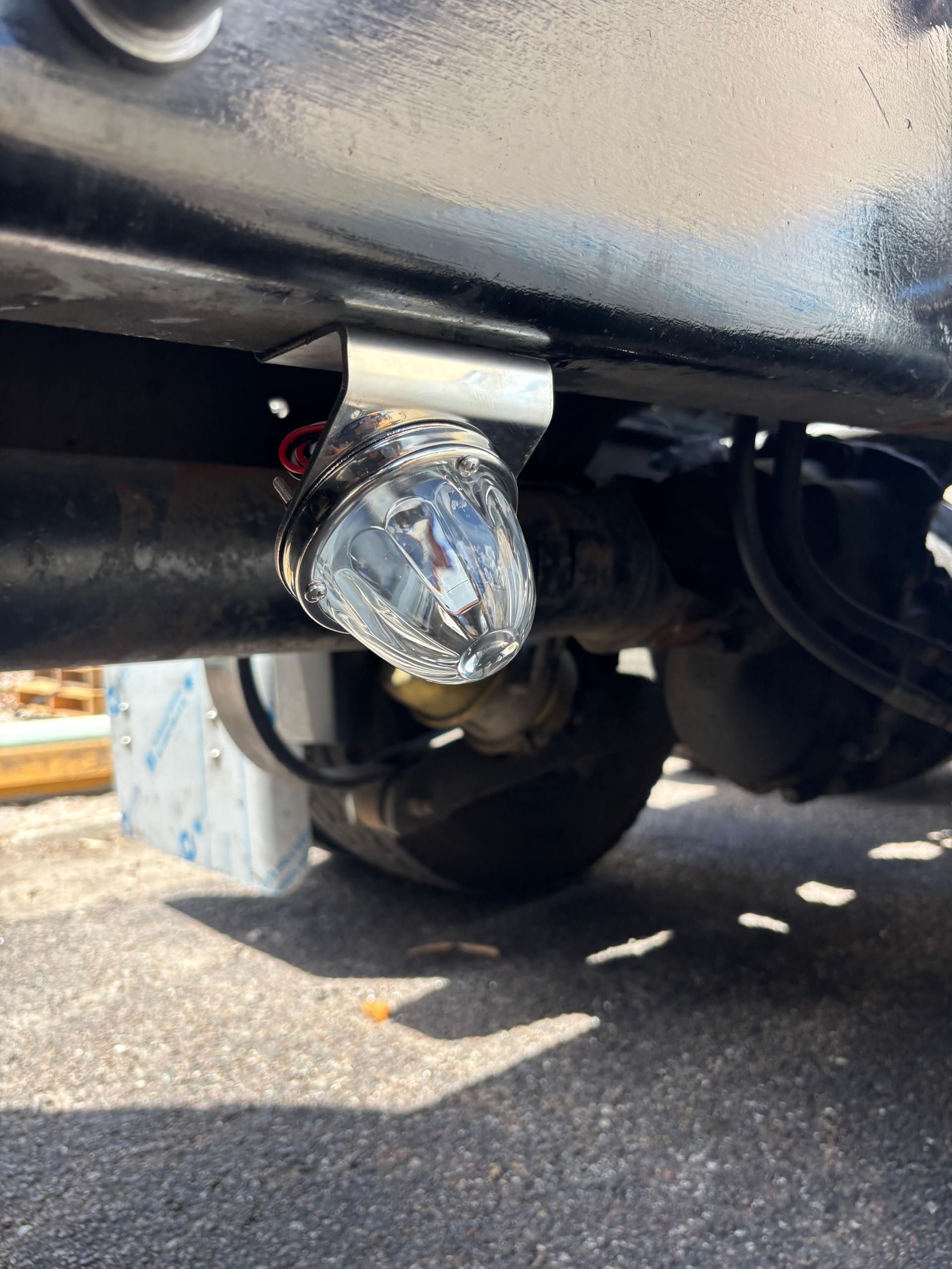 45 angle Bracket With Watermelon Light Hole Stainless Steel | Watermelon Light Not Included | Universal Fit