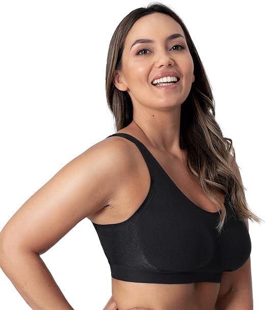 Truekind Comfortable Bras for Women, Wirefree Shaping Bra Side