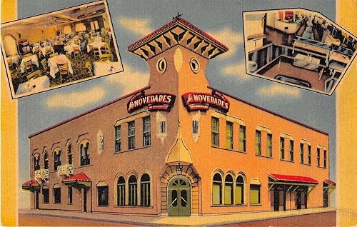 Tampa Florida Las Novedades Spanish Restaurant Linen Antique Postcard J17822