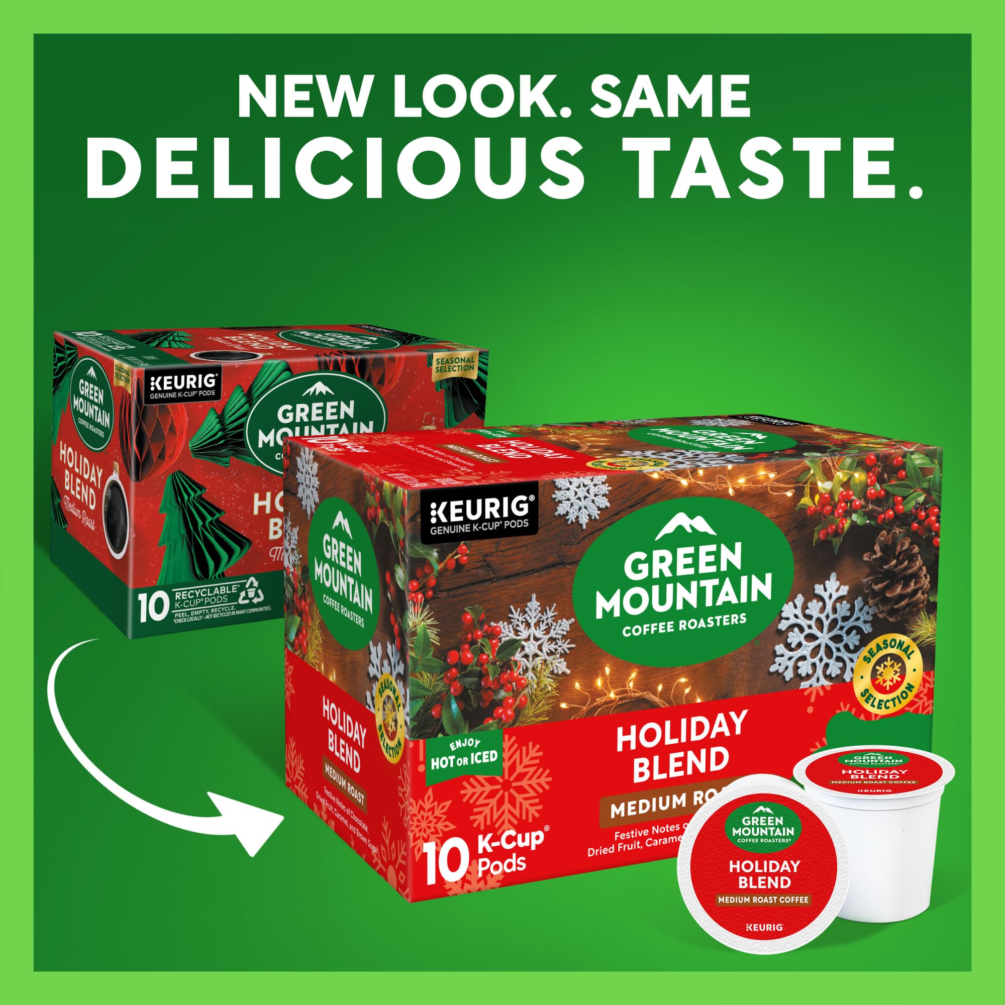 Amazon.com: Green Mountain Coffee Roasters K-Cups, Holiday Blend