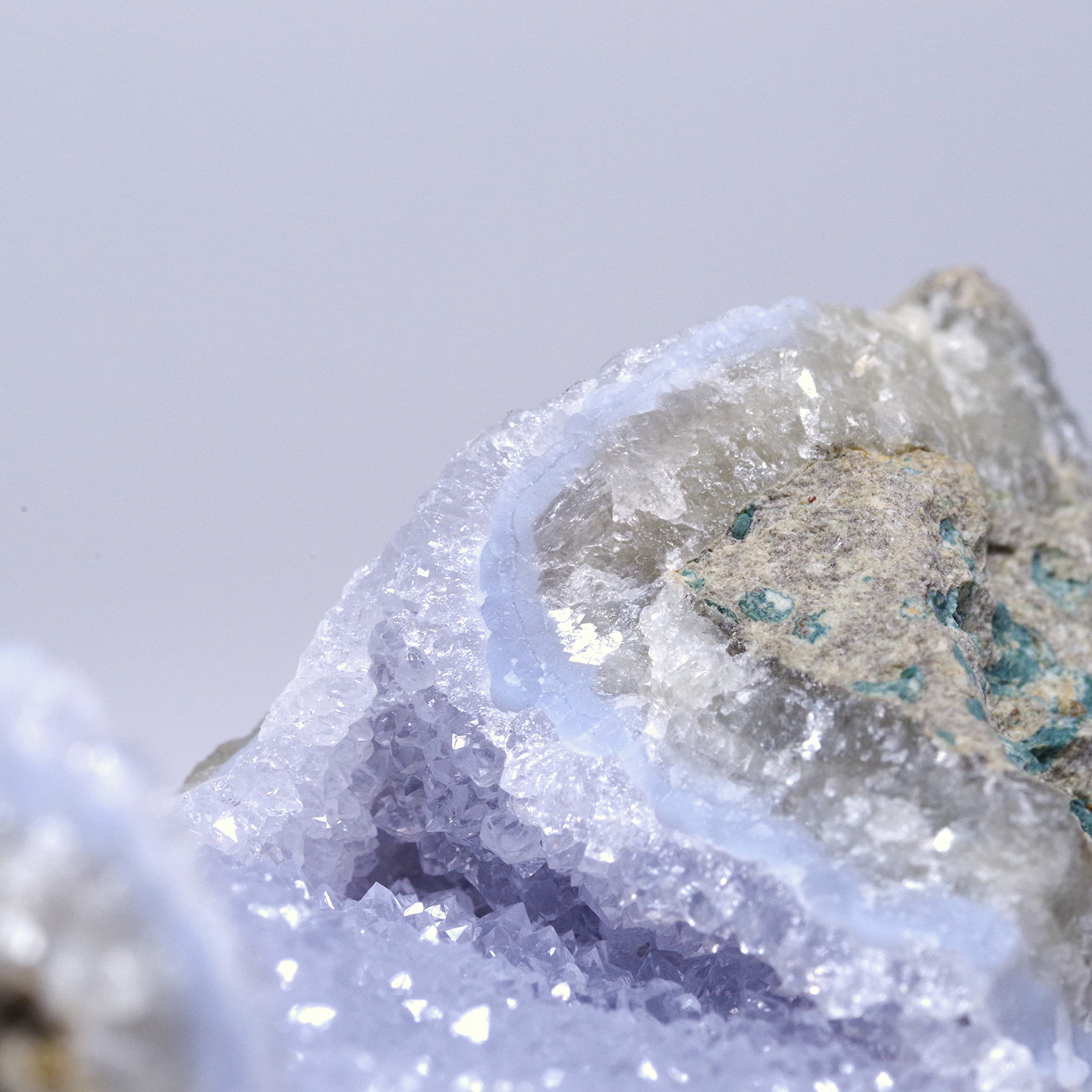 Amazon | [N2 stone Natural] 天然鉱物 ブルーレースアゲート