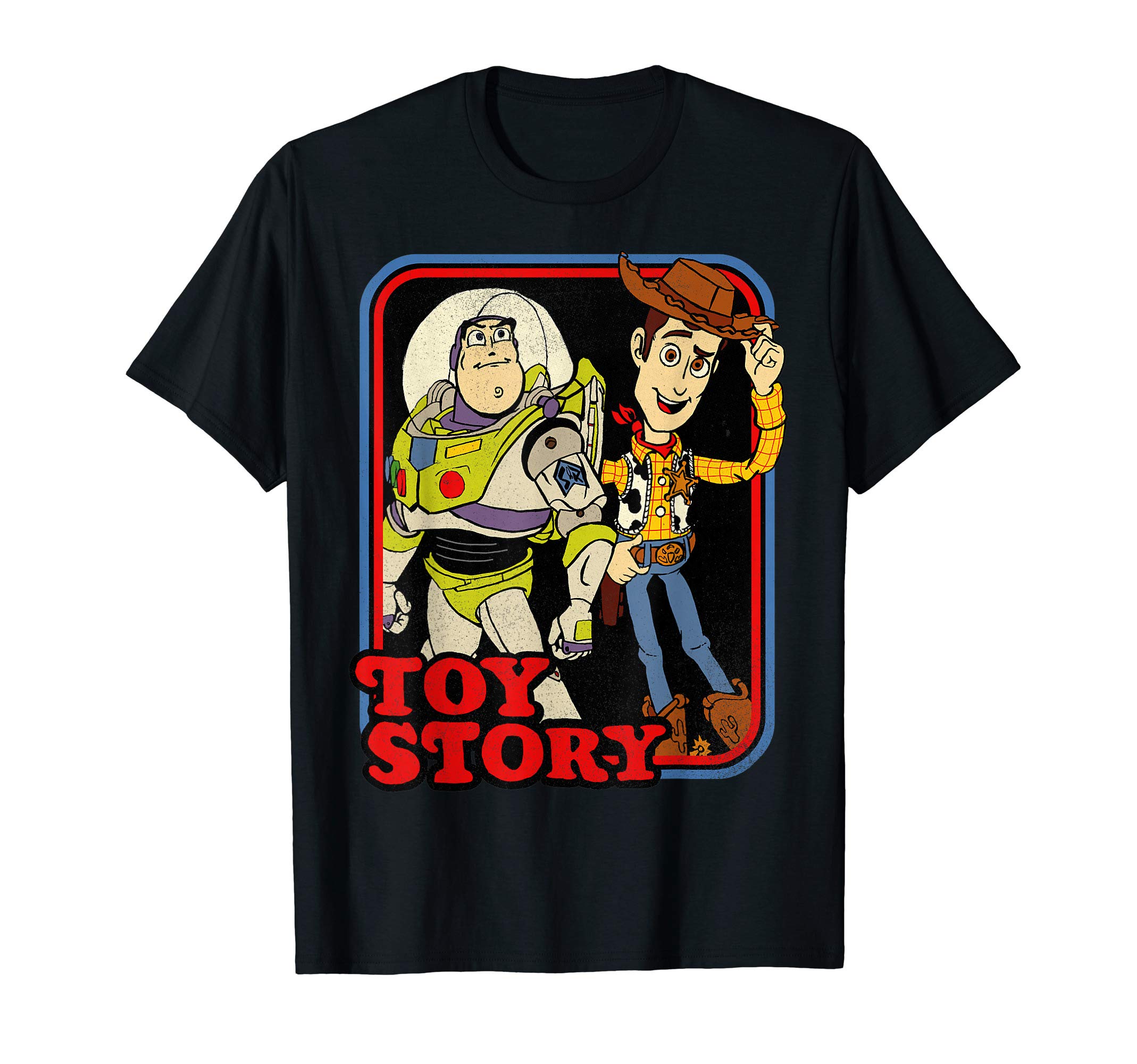 DisneyPixar Toy Story Buzz And Woody Retro Portrait T-Shirt