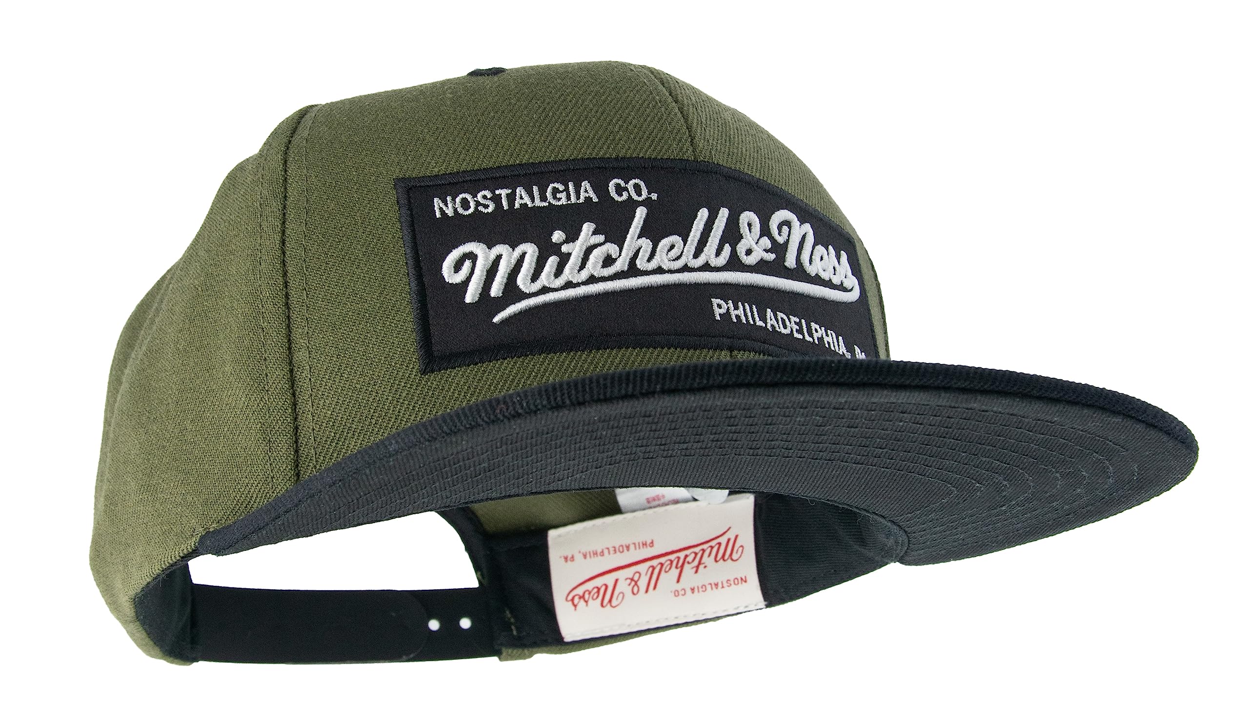 Mitchell & Ness 2 Tone Box Logo - Gorra de béisbol Snapback con Visera Plana