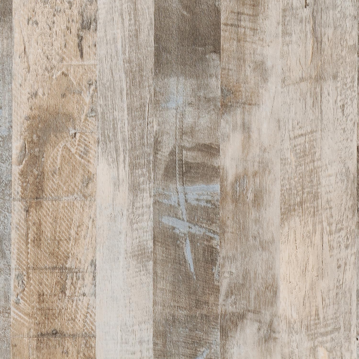 Papier peint effet tasseau de bois marron clair vinyle adhesif 60x300cm