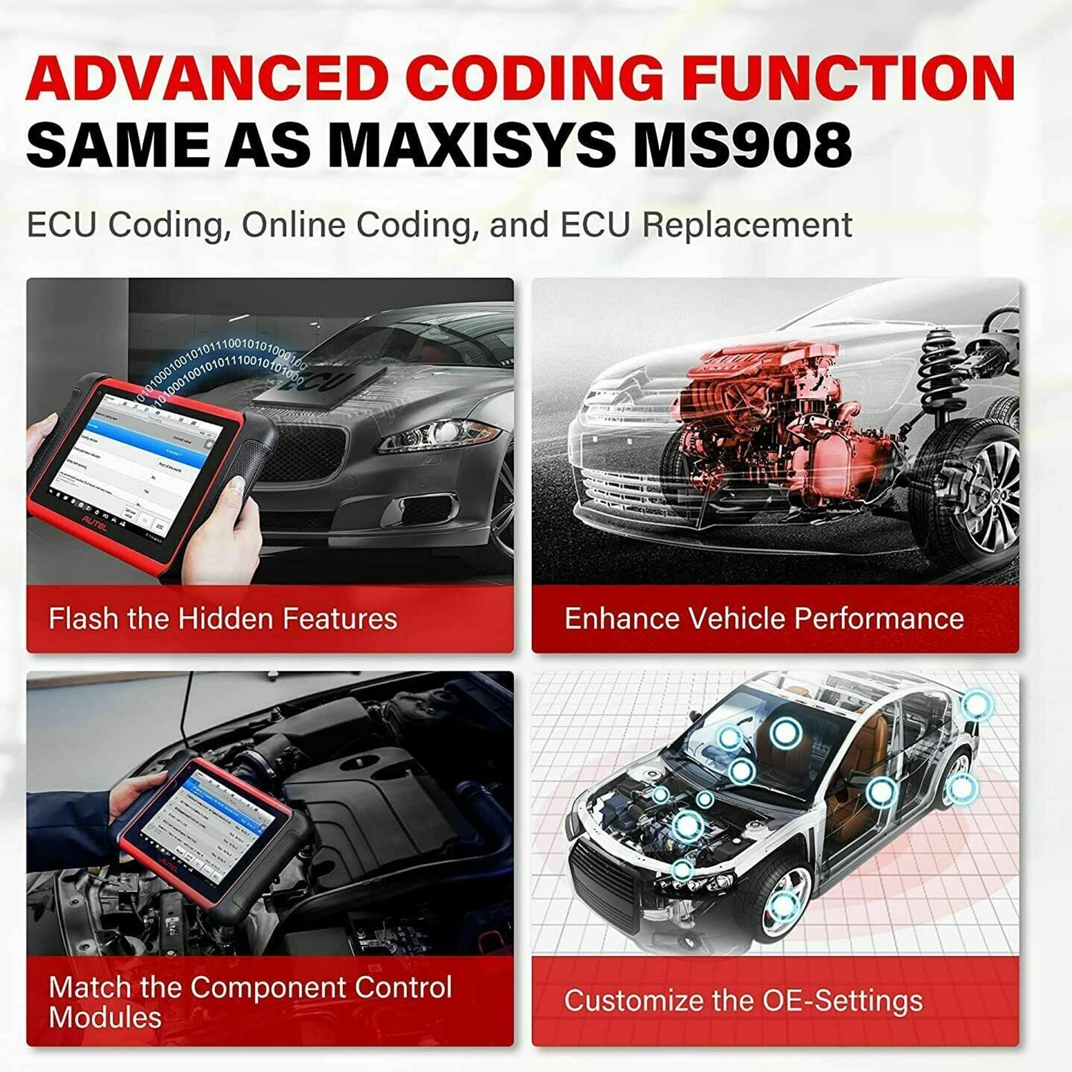 Autel Scanner MaxiCOM MK906BT - 2022 Newer Model of MaxiSys MS906BT ...