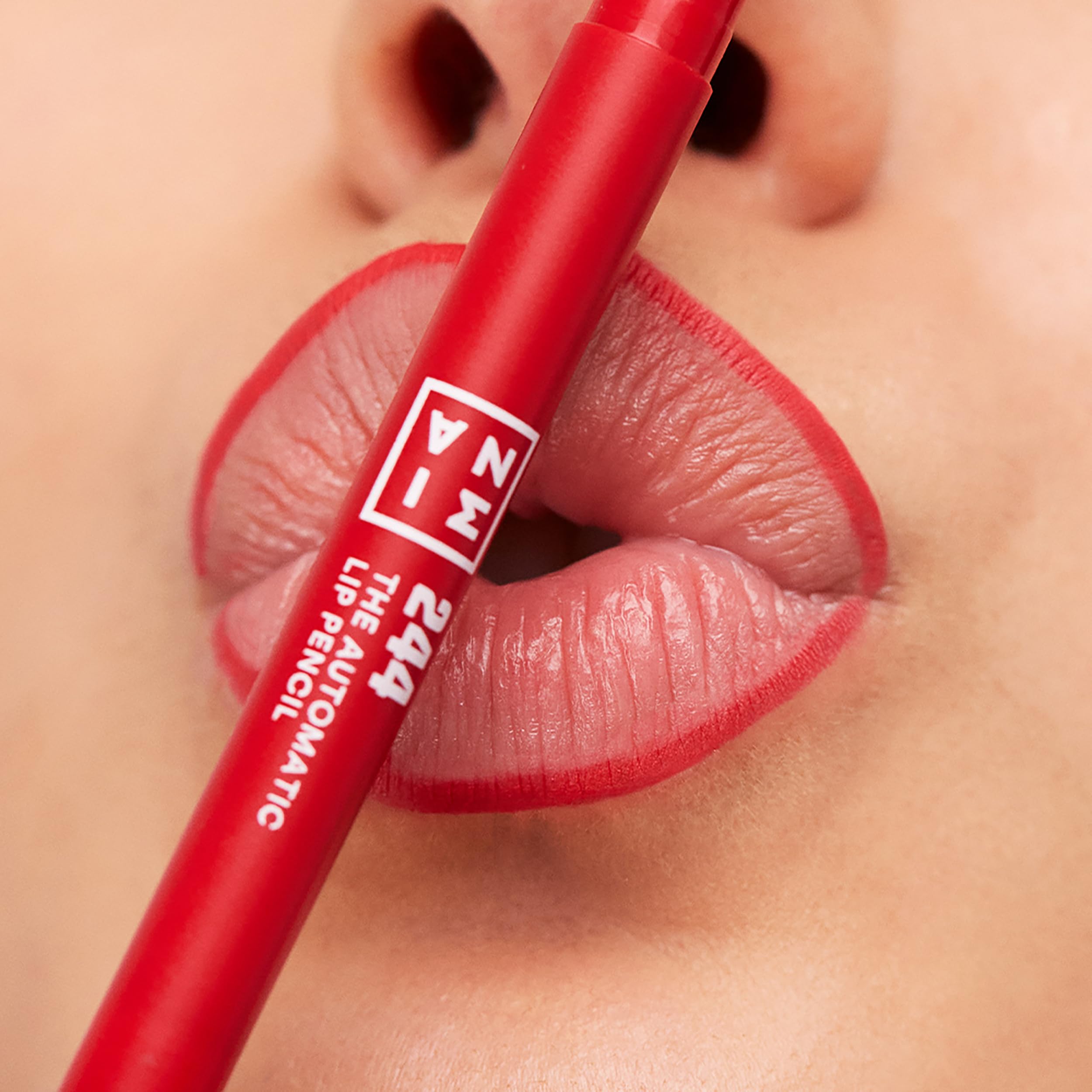 3INA MAKEUP - The Automatic Lip Pencil 244 - Red Lip Liner Built- In Sharpener - Waterproof Lip Liner - Image 2