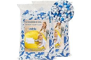 10 lbs Shredded Gel Memory Foam Filling for Bean Bag Chair |...