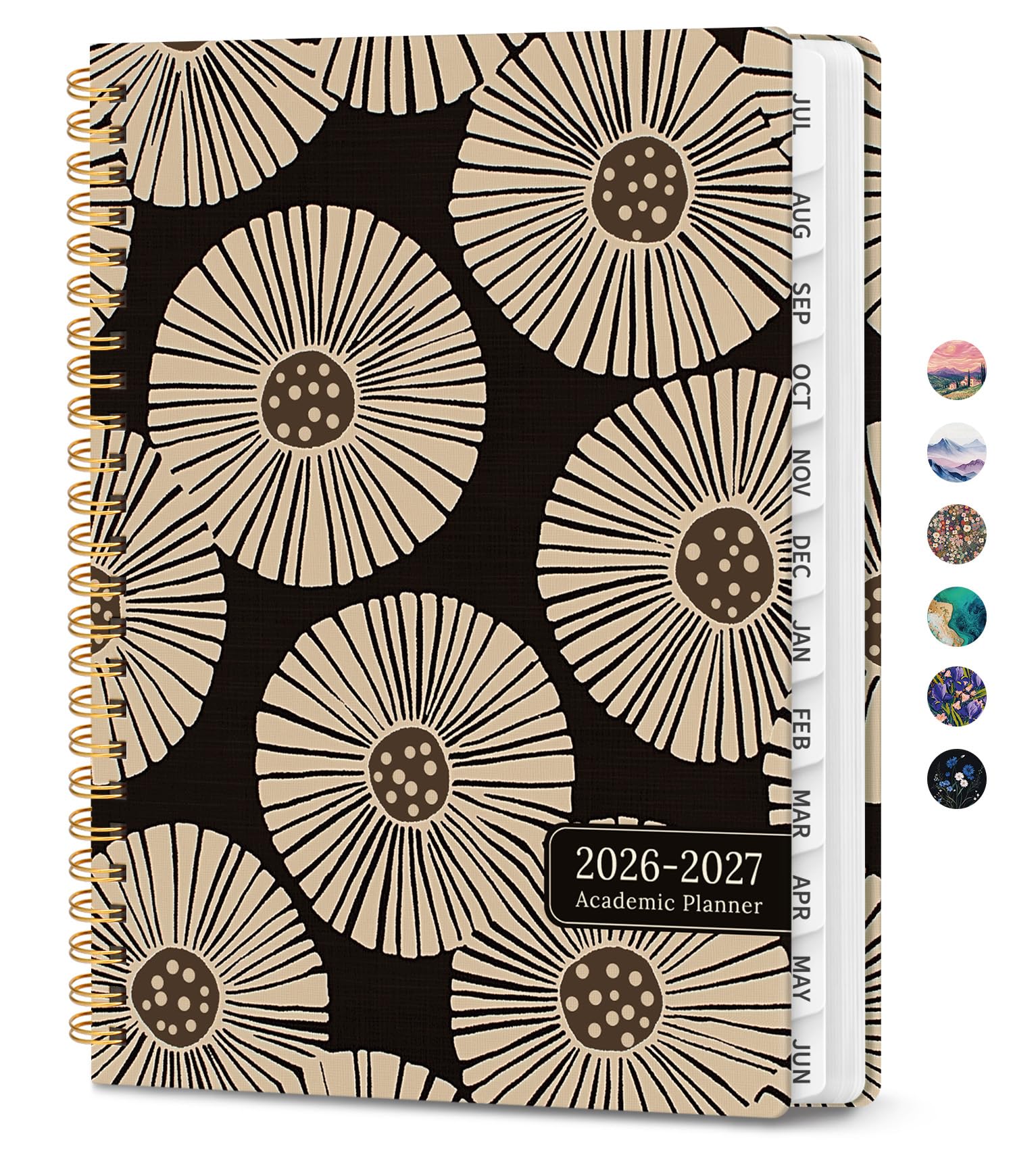 Planner 2026-2027, Monthly and Weekly Academic Planner July 2026 - June 2027, Hardcover Student Teacher Planning Agenda Calendar Book with Tabs, Perfect for Office School Supplies, A5 (6.3" x 8.5