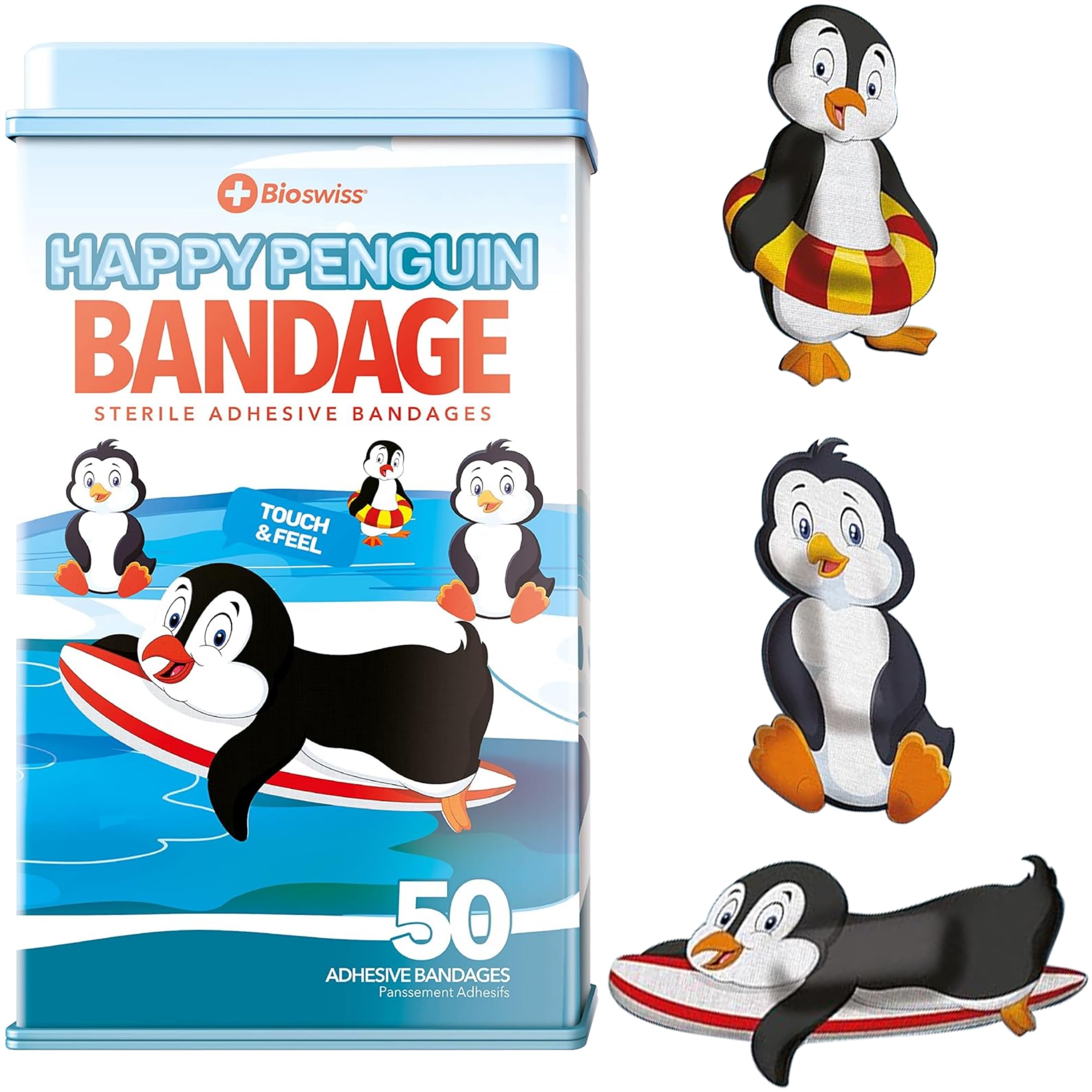 Amazon.com: BioSwiss Bandages, Penguin Shaped Self Adhesive