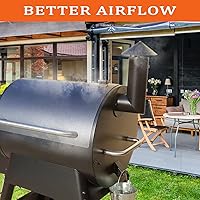 Vista 2 de Chimenea de humo para parrilla, reemplazo para Pit Boss/Traeger/Camp Chef y otras chimeneas de parrilla de pellets
