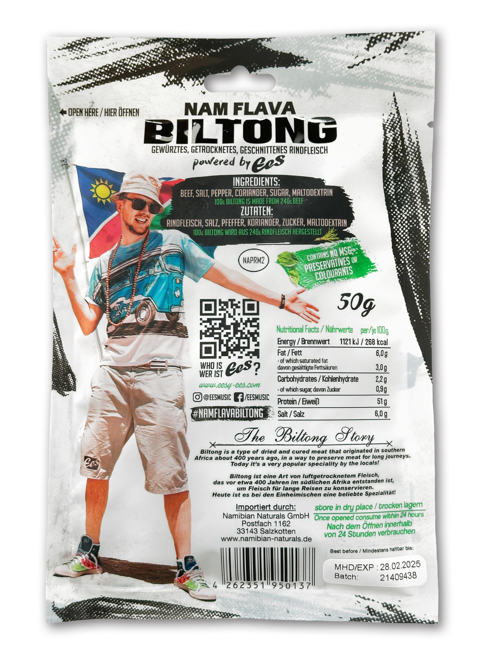 Nam Flava - Biltong/Chutney/Spice COMBO (Trockenfleisch, Aprikosen/Pfirsich Chutney & Grillgewürz)