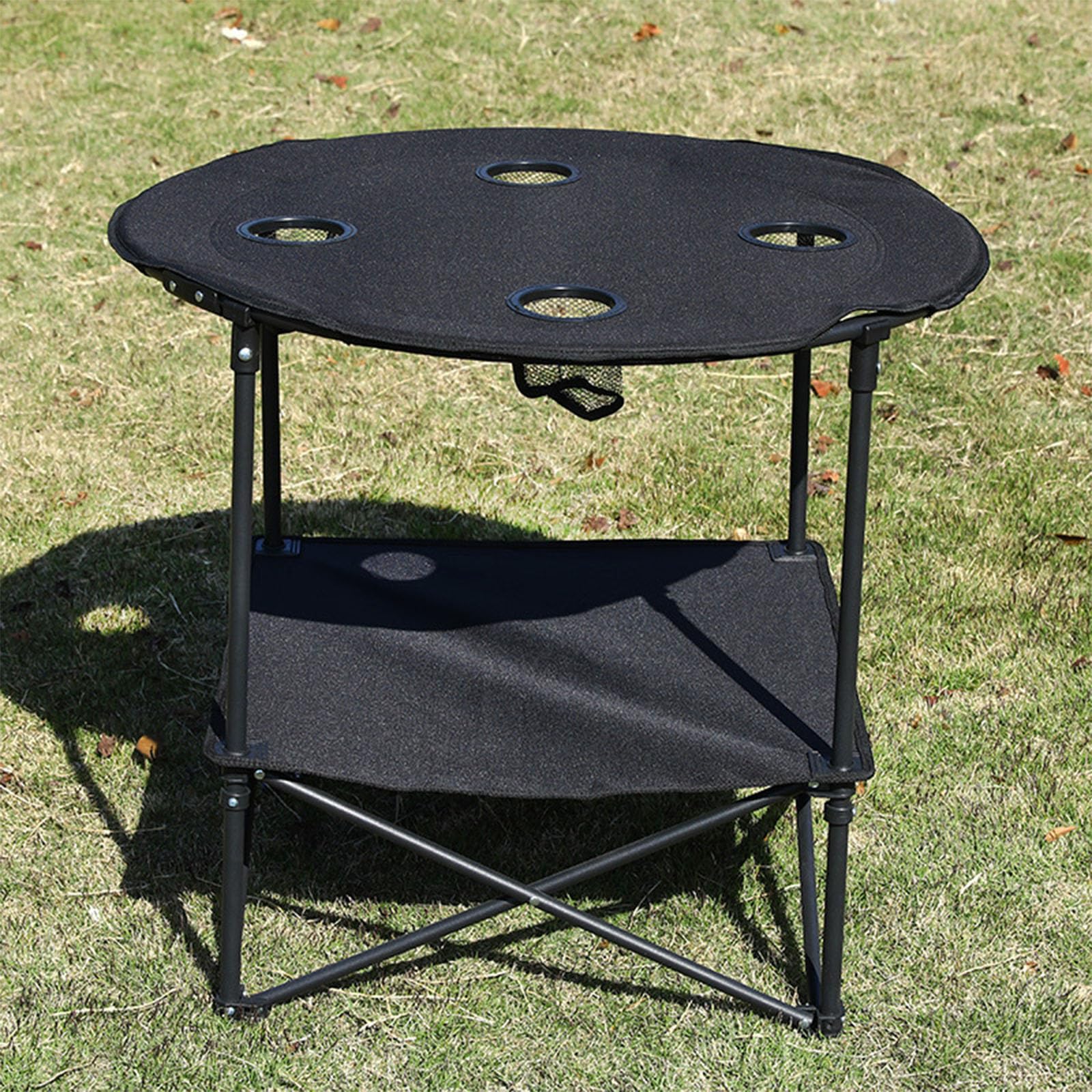 Tavolo da picnic con piano in tessuto Oxford, design pieghevole, ideale per viaggi, uso familiare, viaggi e campeggio, tavolo da picnic in spiaggia