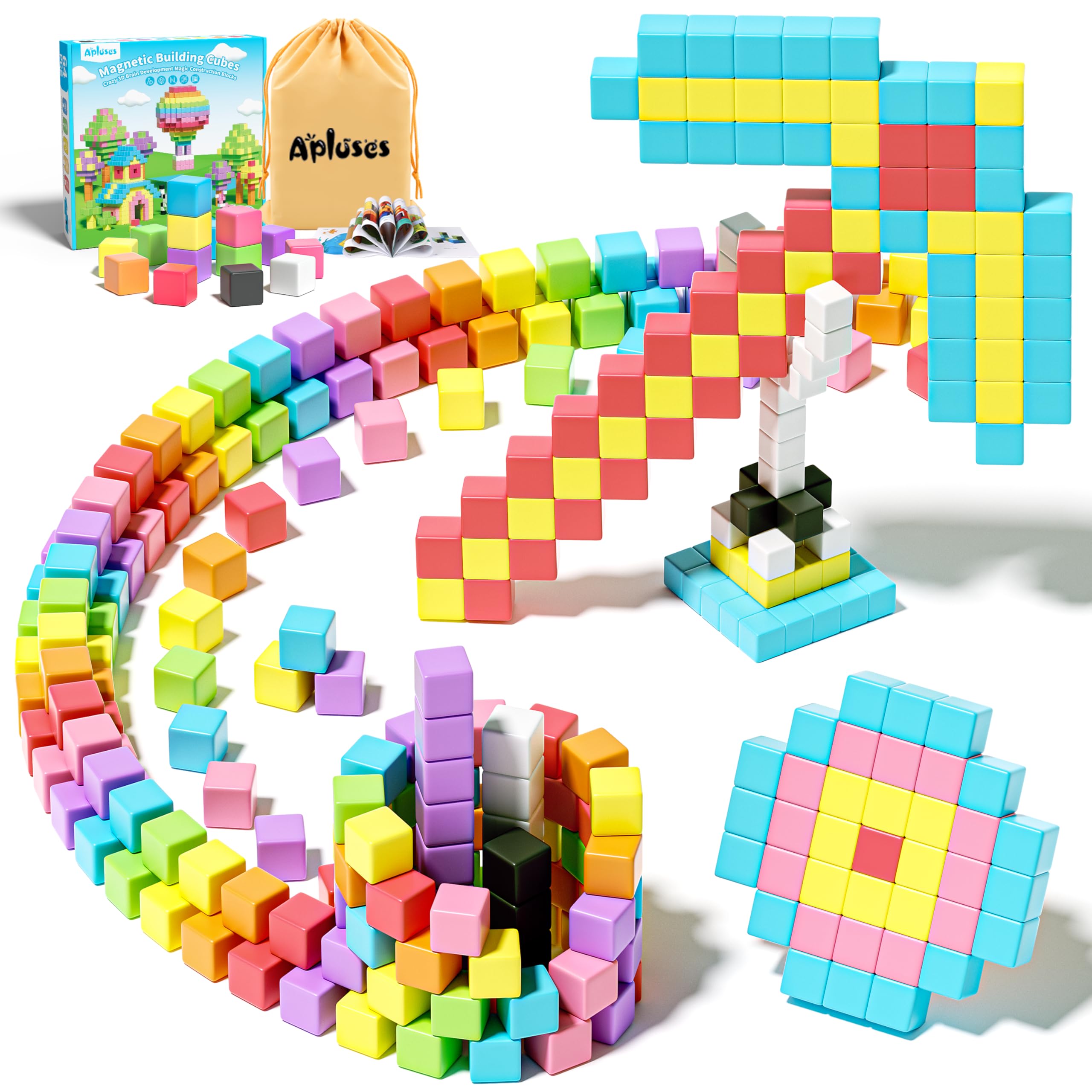 Photo 1 of Apluses Magnetic Blocks 64 Pcs