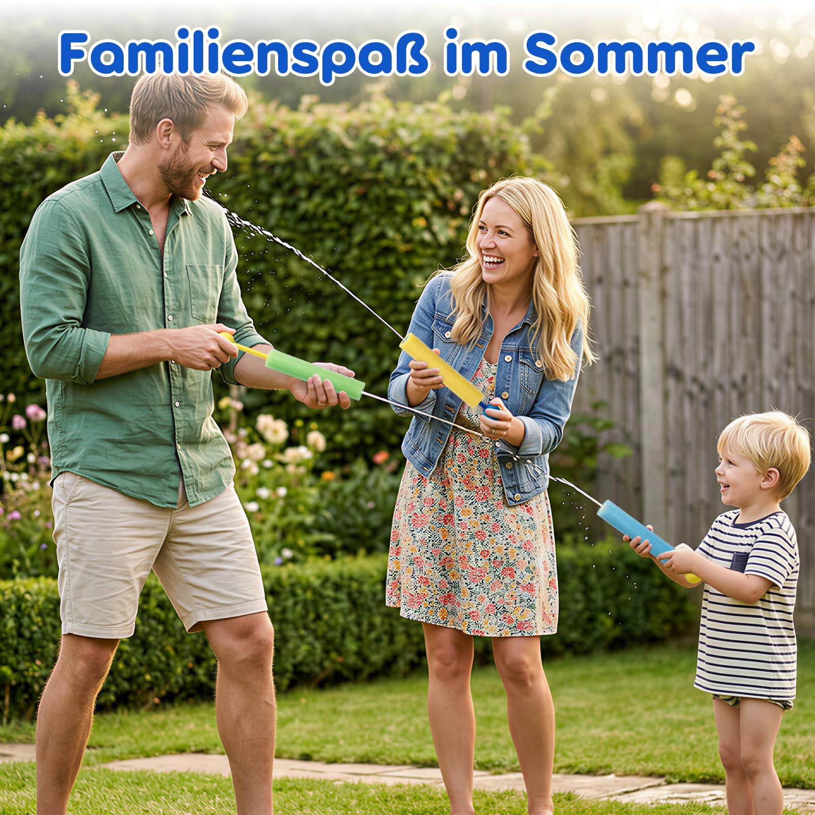 Lehoo Castle Wasserpistole Kinder, 12 Stück Mini Wasserspritze, Schaumstoff Wasserpistolen, Spritzpistole, Pool Spielzeug für Strand & Garten, Sommer Outdoor Wasserspielzeug