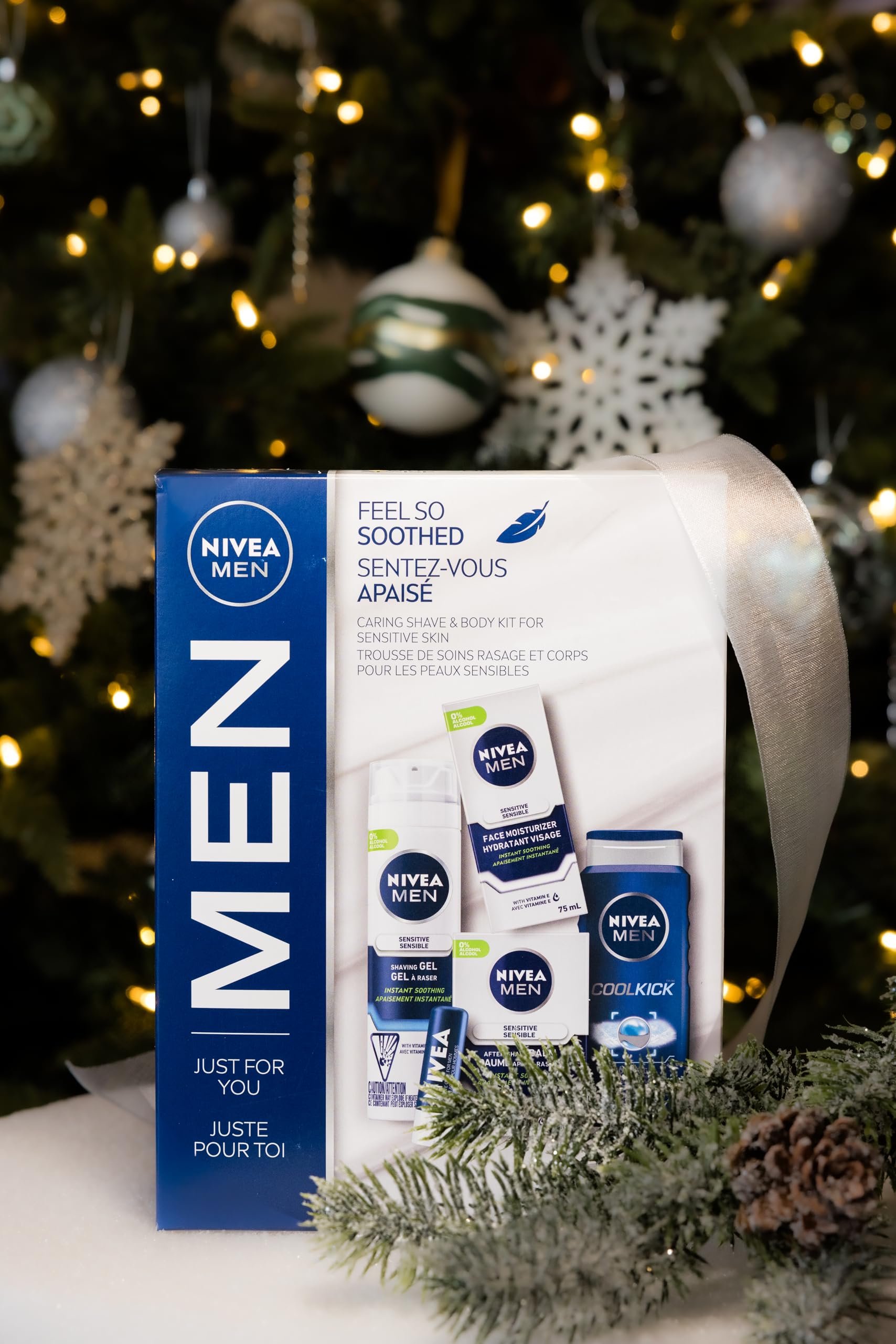 NIVEA MEN Shave & Body Gift Set for Sensitive Skin