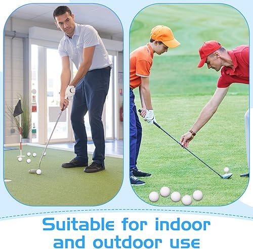 Miniatura 5 de Yilloog Paquete de 120 pelotas de práctica de golf de espuma a granel, pelotas de golf de espuma para práctica de golf, sensación realista y pelotas