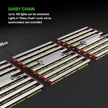 AGLEX 800W LED Grow Lights, Full Spectrum Grow Light with UV IR, Daisy Chain Plant Bar Style Grow Light Foldable & Dimmable for Indoor Growing Commercial Hydroponic Growing Lamp 6x6ft Core Coverage