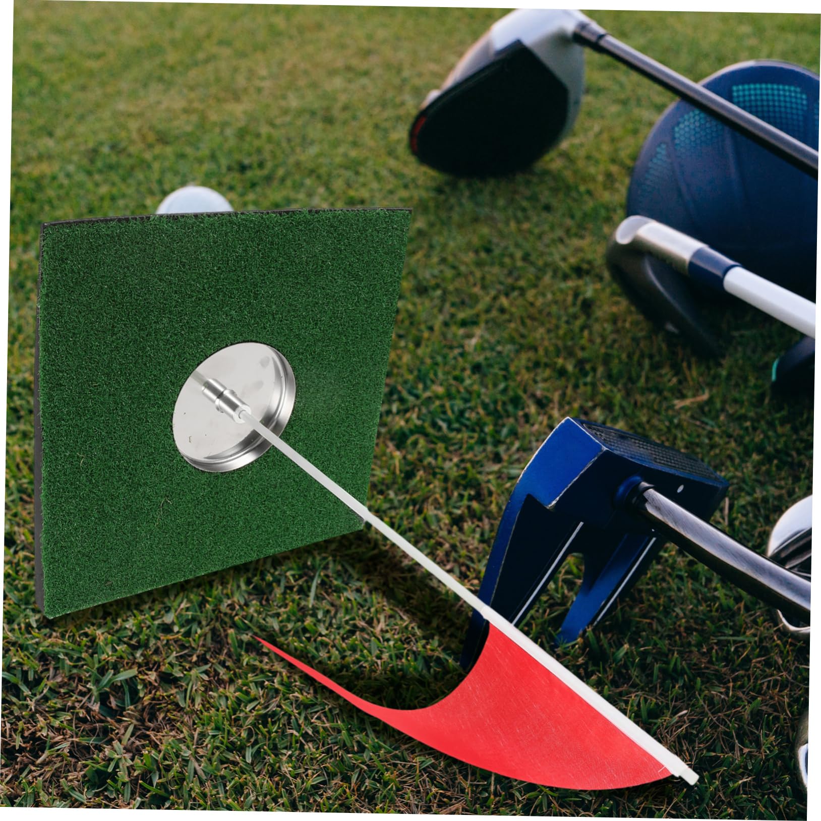Anneome Golf Putting Practice Mat Set Hole Cup Plastic Golf Cup Regulation Size Training for Indoor or Outdoor Use