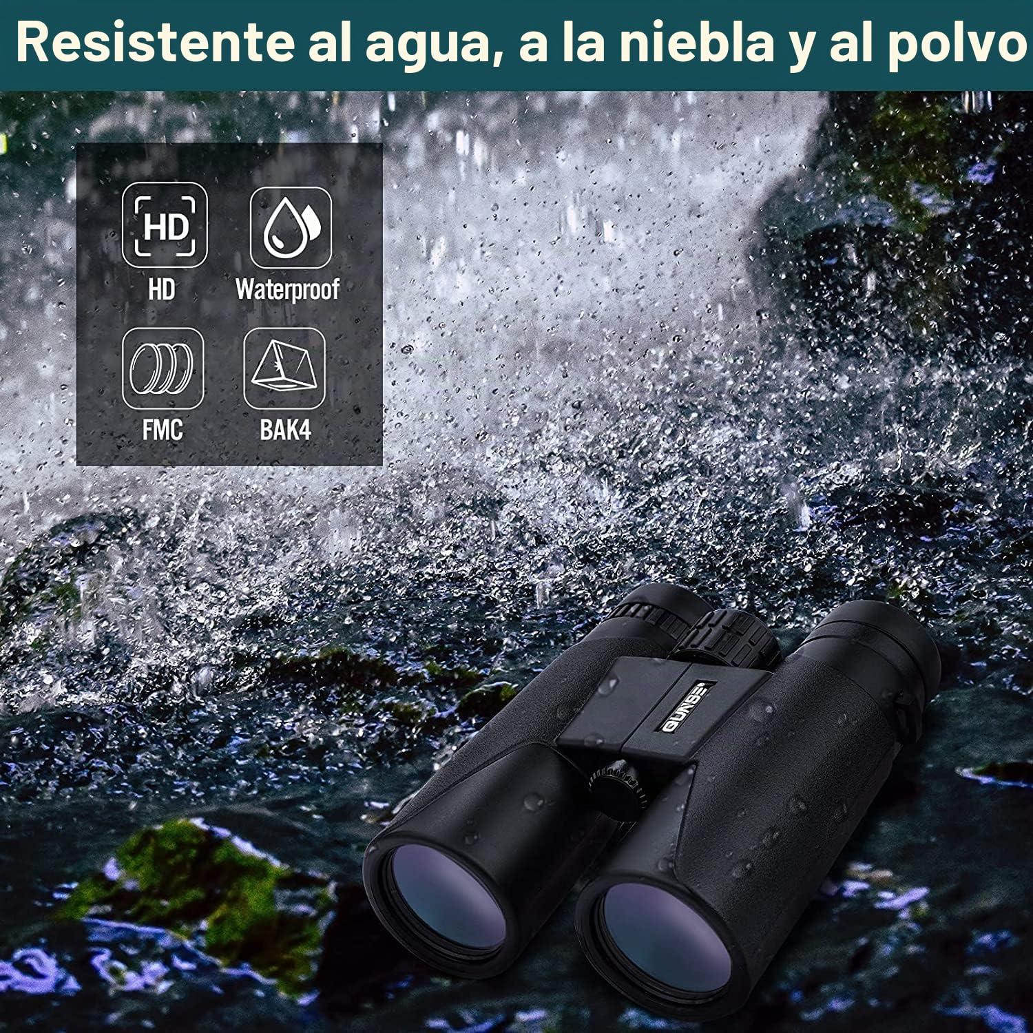 Prismáticos 12x42 con Adaptador Móvil para Adultos y Animales | Prisma BAK4 y FMC para una Visión Clara y Nítida en Aves, Viajes y Teatro