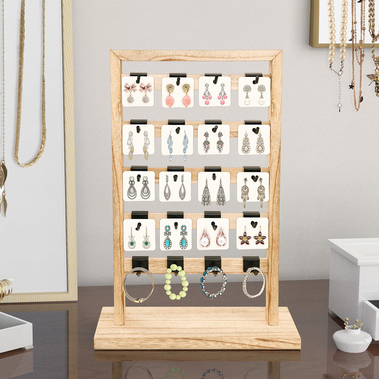 Earring Display Wood Necklace Display Wholesale Peg Board Tool