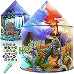 Dinosaur Play Tent for Kids - Pop Up Adventure Tent for Indoor and Outdoor Play