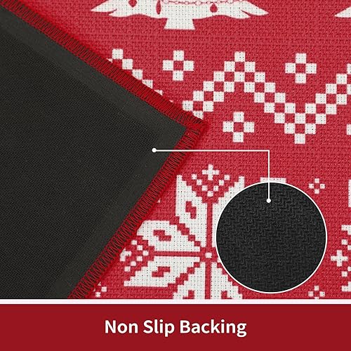 Miniatura 4 de CAROMIO Juego de tapetes de cocina lavables de Navidad, tapetes decorativos de cocina, antideslizantes, bohemios, para cocina, lavandería, fregadero