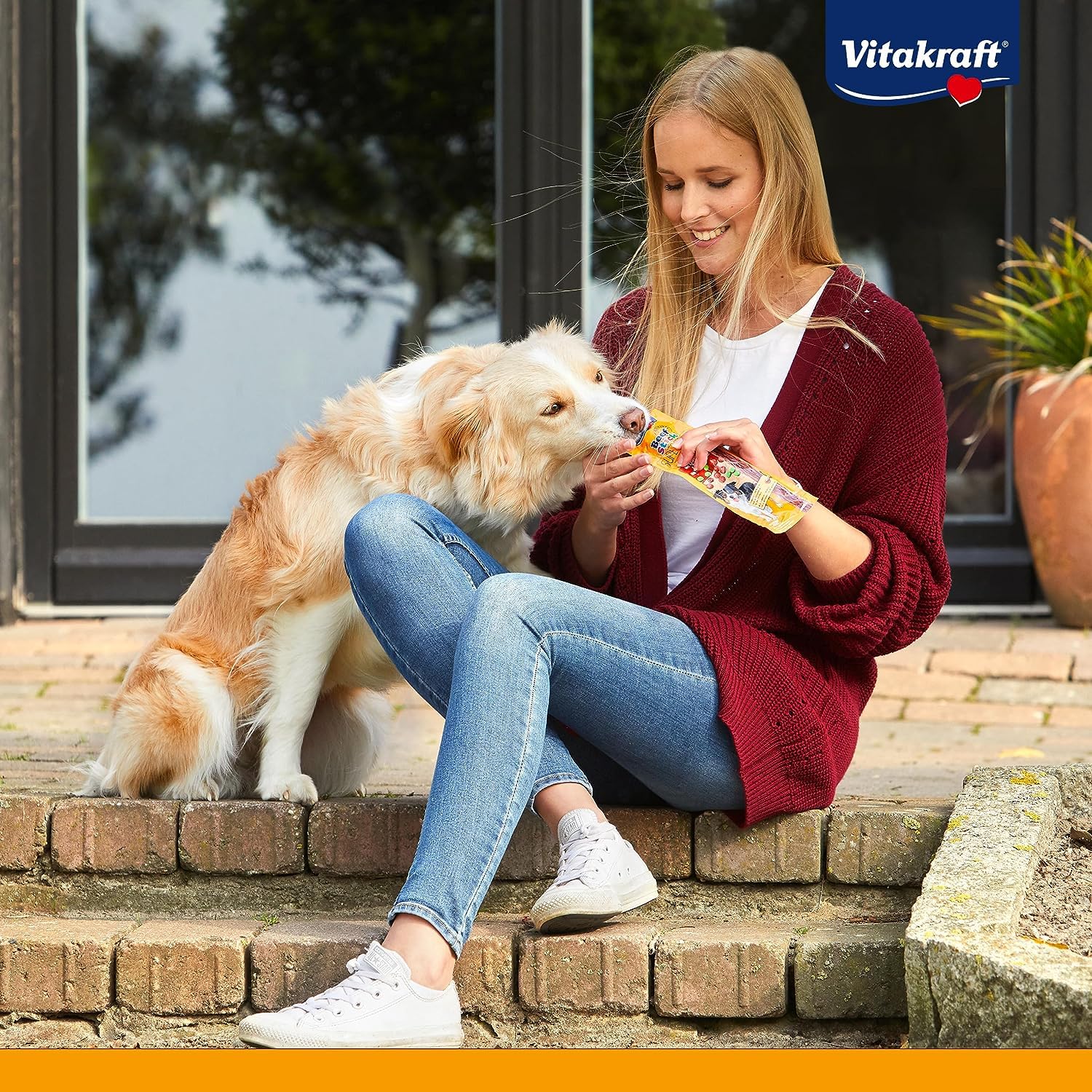 Vitakraft Beef Stick Hypoallergenic, Hundeleckerli, bei Unverträglichkeiten, mit Pute und Strauß, mit Reis und Kartoffeln, zuckerfreie Rezeptur (50x 12g)