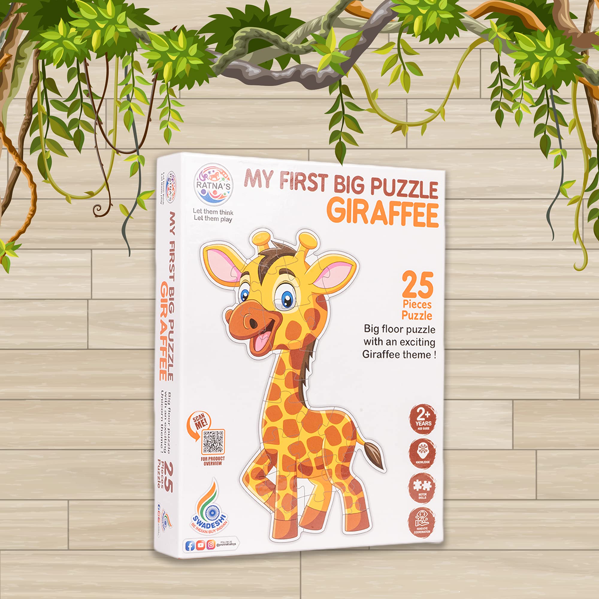 My First Big Puzzle Series for Kids.A Perfect Jumbo Jigsaw Floor Puzzle for Little Hands (Giraffe)