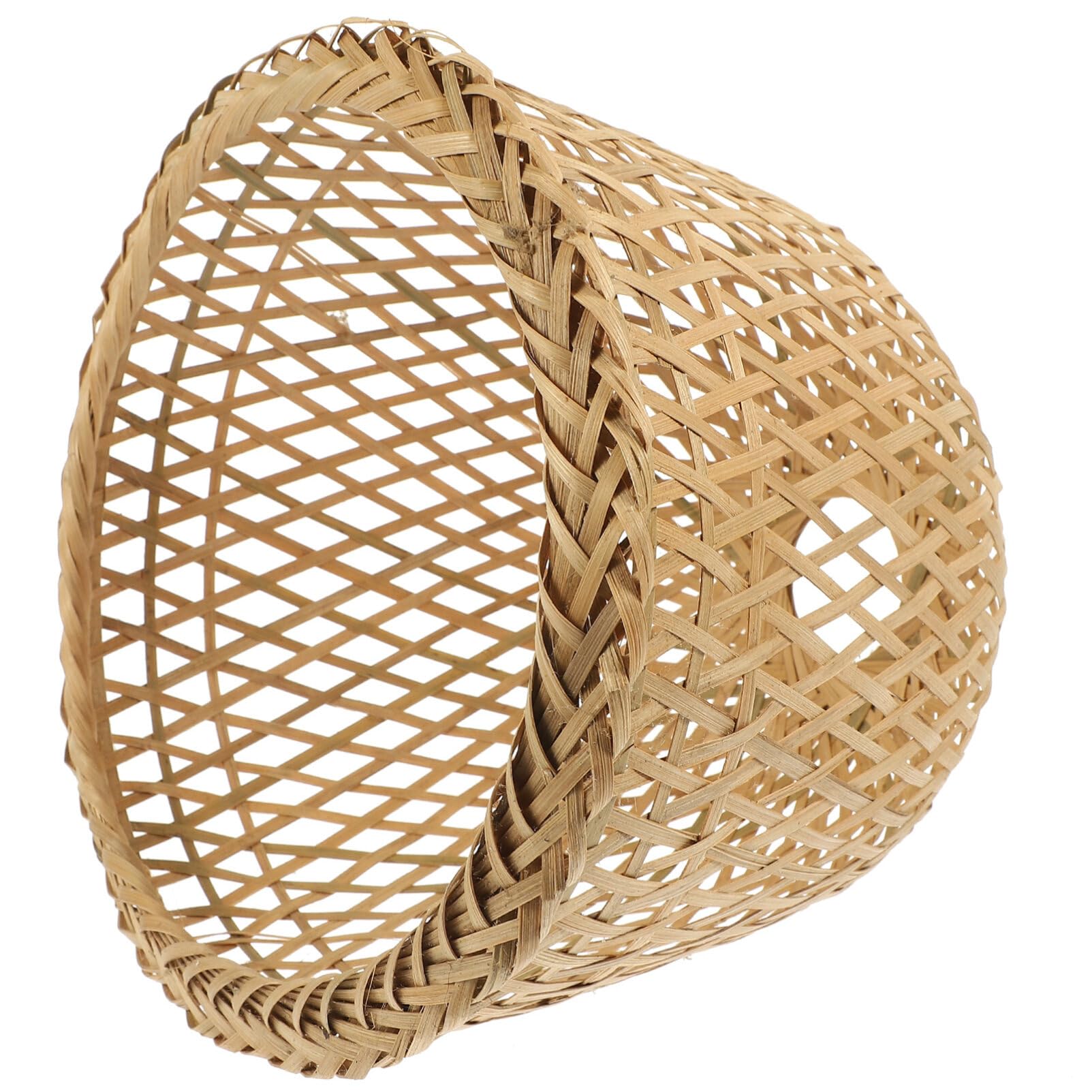 Paralume In Bambù Intrecciato Boho Per Lampade A Sospensione, Rattan Naturale Per Plafoniere, Lampade Da Terra E Da Tavolo