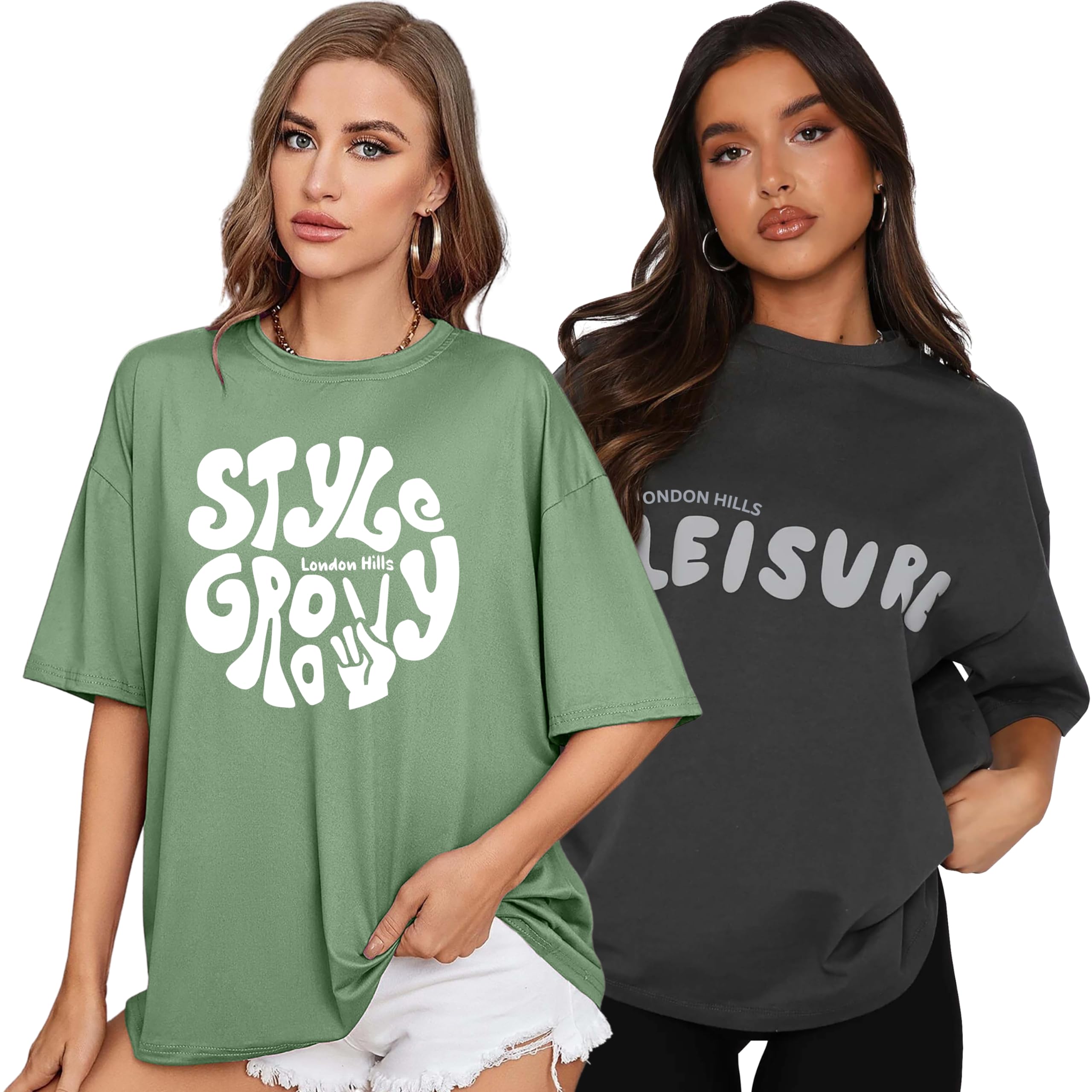 London Hills Women's Cotton Regular Fit T-Shirt
