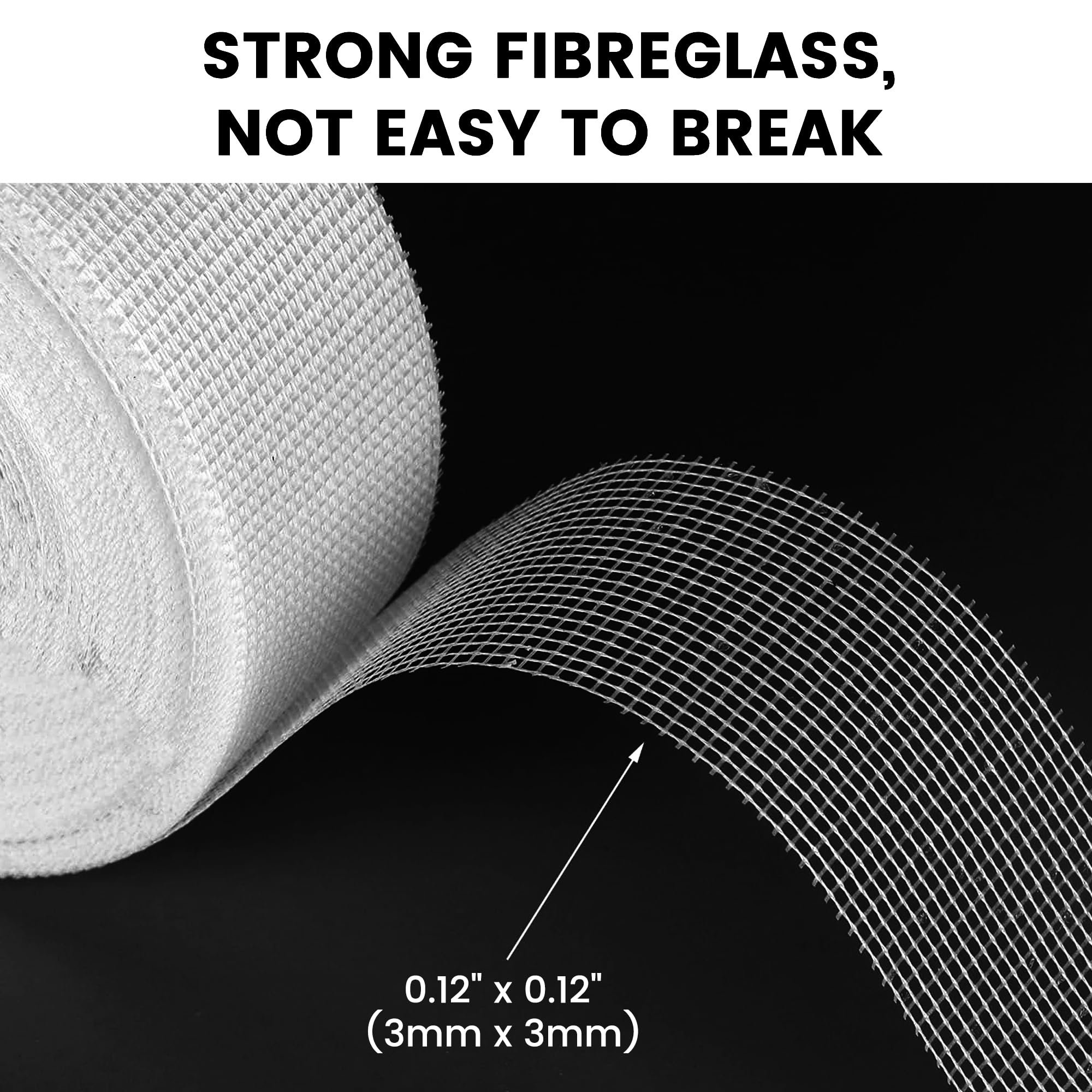 TAPEBEAR Trockenbau Gewebeband 150 mm x 45 m Selbstklebend Fugenband Schimmel Feuchtigkeit Beständig für Wandreparatur Rigips Deckenrisse 1 Rolle