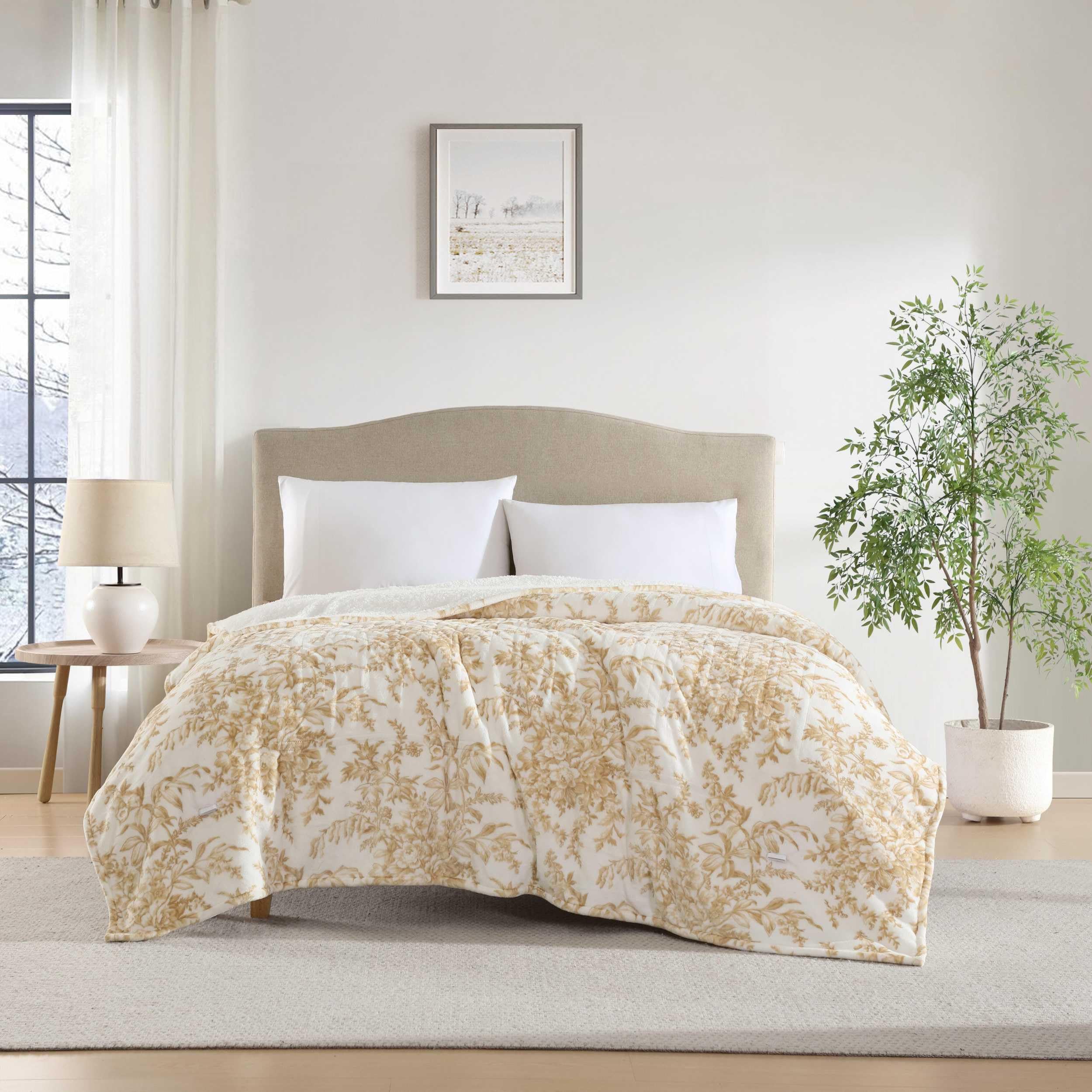 Amazon.com: Laura Ashley - Twin Heated Blanket, Ultra-Soft Plush