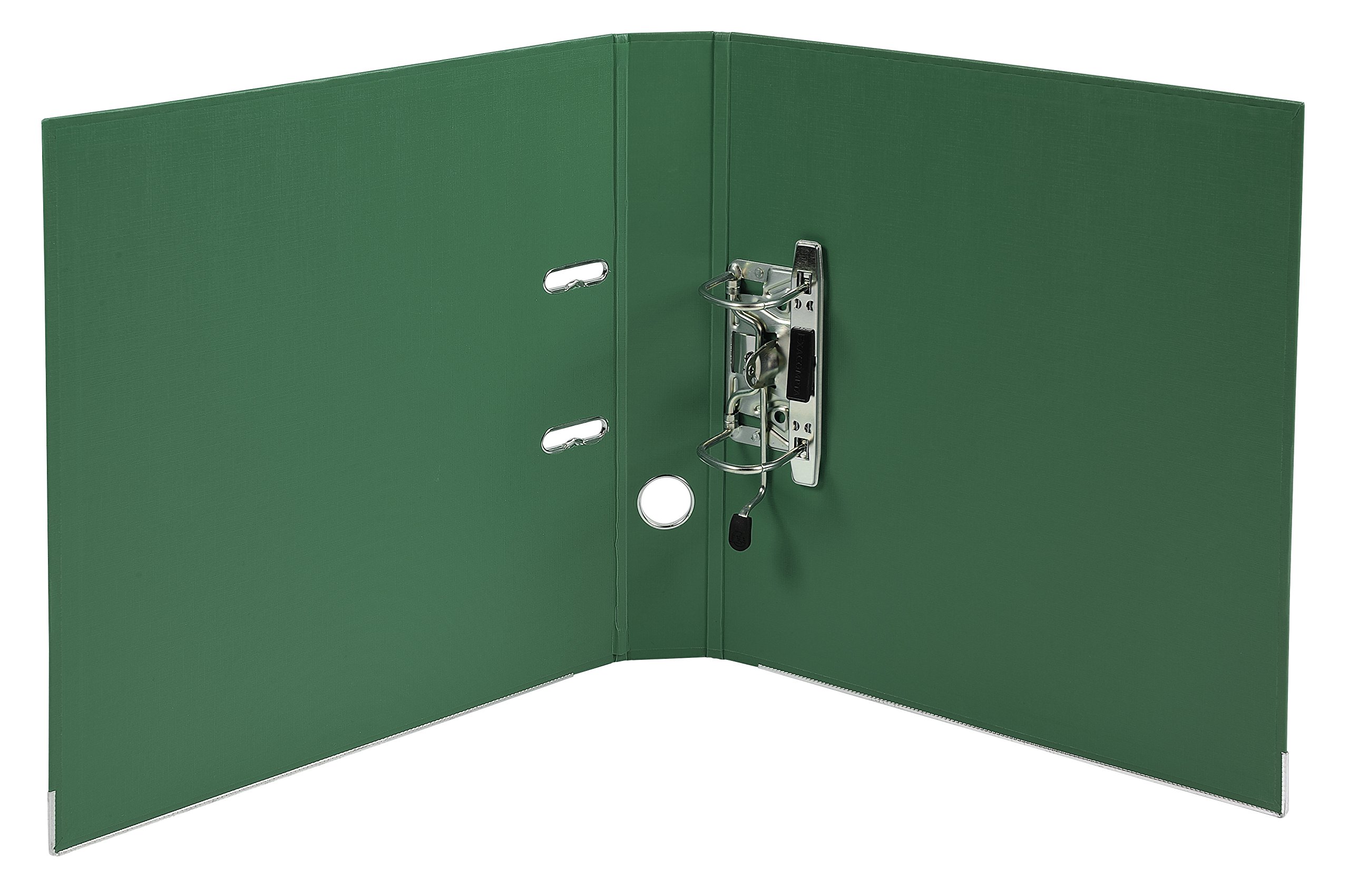 Exacompta 53153E 10er Pack Premium Kunststoff-Ordner Prem´Touch. 5 cm schmal DIN A4 MAXI Ringordner Aktenordner Briefordner Büroordner Plastikordner Schlitzordner dunkelgrün