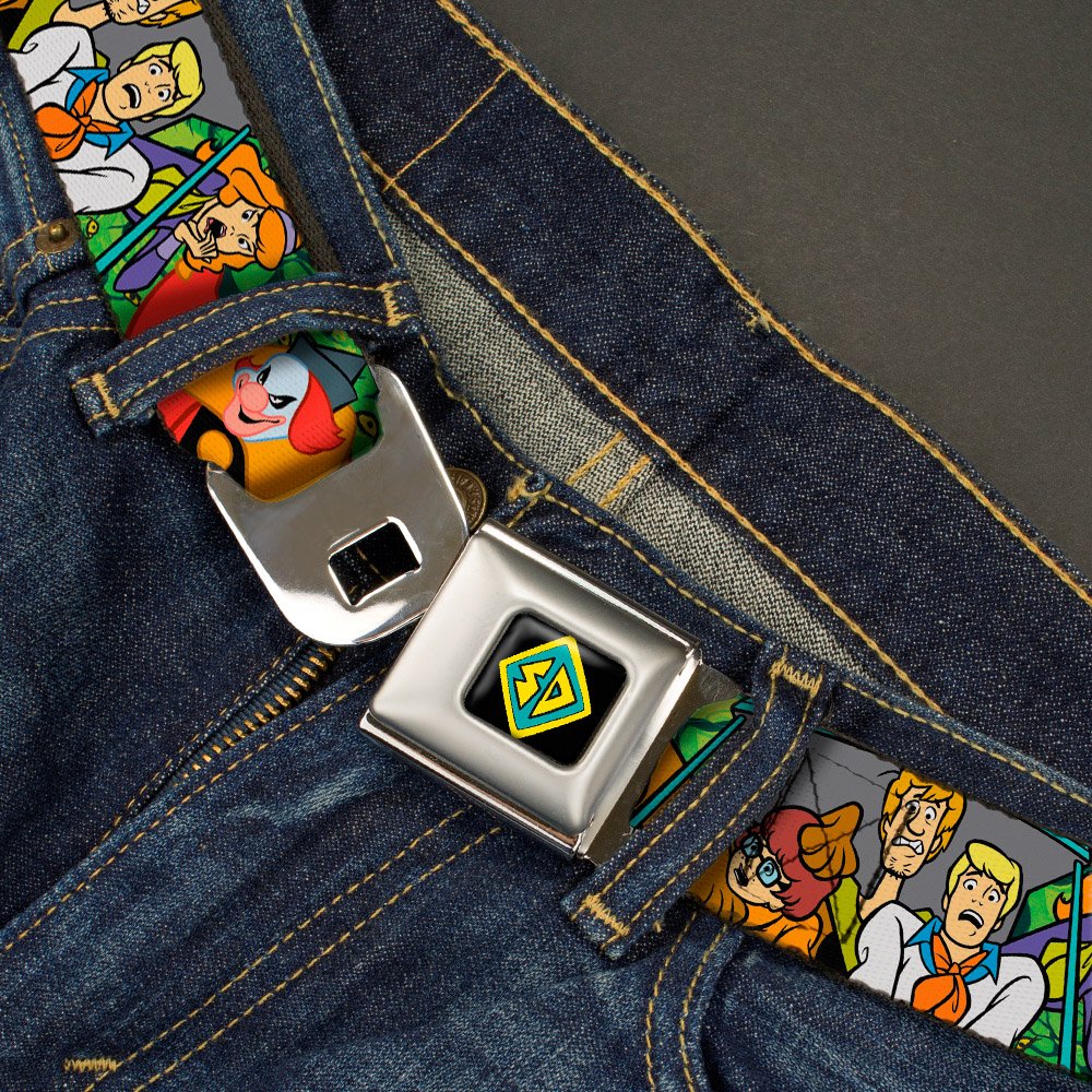 Buckle-Down Belts Buckle-down Seatbelt Scooby Doo Wsd016 Belt, Multicolor, 1.5 Wide - 24-38 Inches in Length US