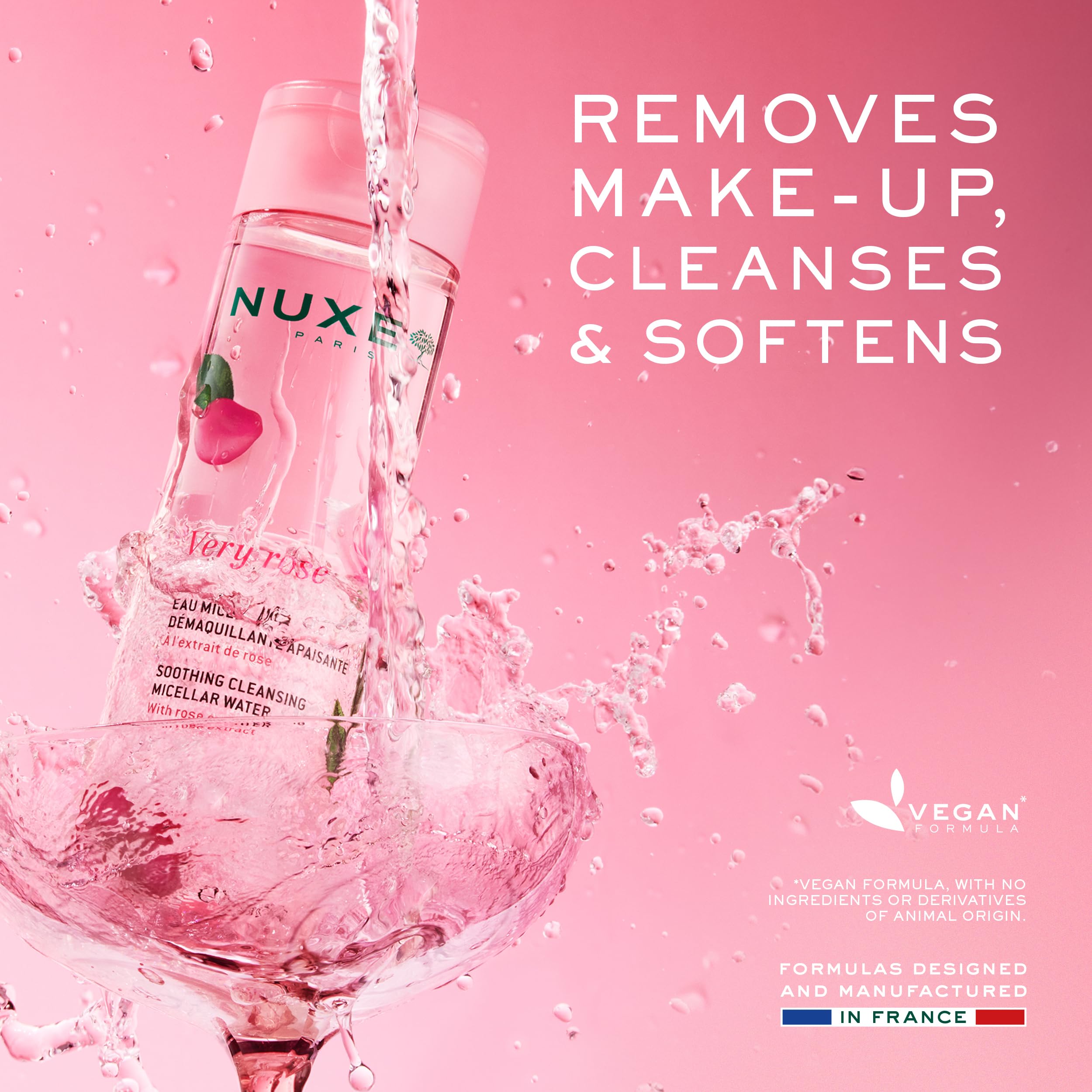 Nuxe Very Rose Beruhigendes mizellares Reinigungswasser, 200 ml
