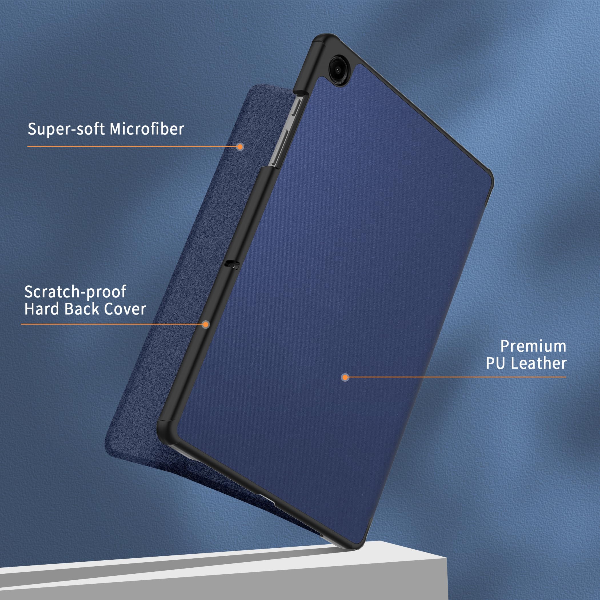 EasyAcc Custodia Cover Compatibile con Samsung Galaxy Tab A9+ / A9 Plus 11 Pollici 2023 SM-X210/ X215/ X216 Tablet,Blu