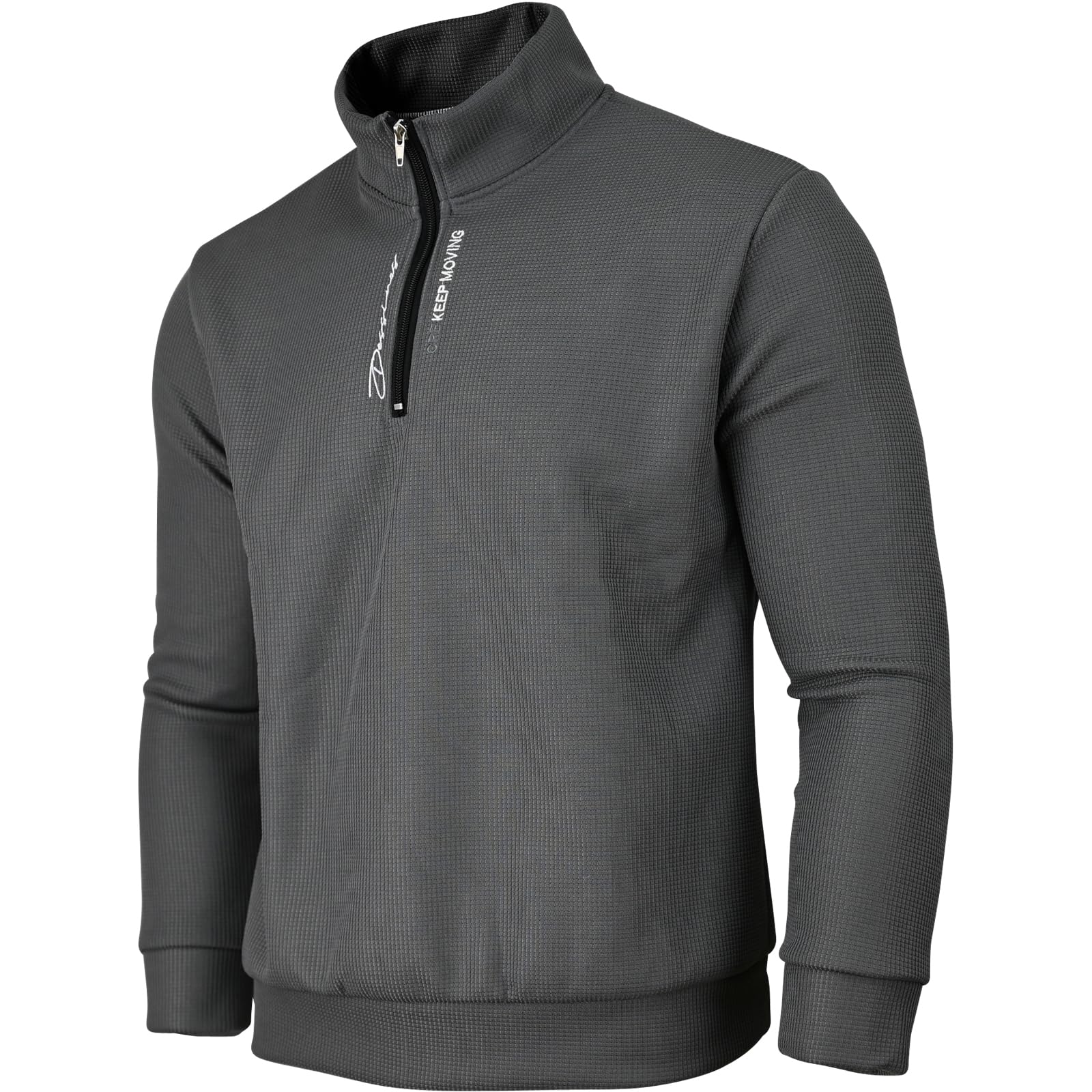 Soltice Męska bluza z długim rękawem, koszulki polo, sweter z dzianiny, melanżowy w paski z mieszanki bawełny (M do 3XL)