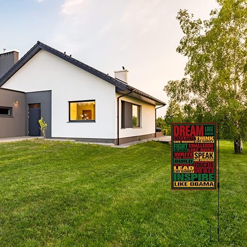 Miniatura 2 de Nepnuser Bandera de jardín Juneteenth Black History Month Afroamericano Festival Decoraciones Escuela Hogar Césped Delantero Patio Frente Decoración