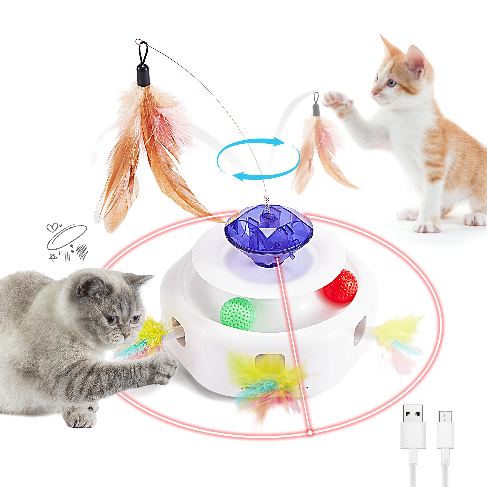 Katzenspielzeug Elektrisch Katzenspielzeug Elektrisch Interaktiver