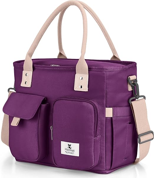 Sac à Déjeuner Isotherme Vert Avec Bandoulière Réglable, Sac