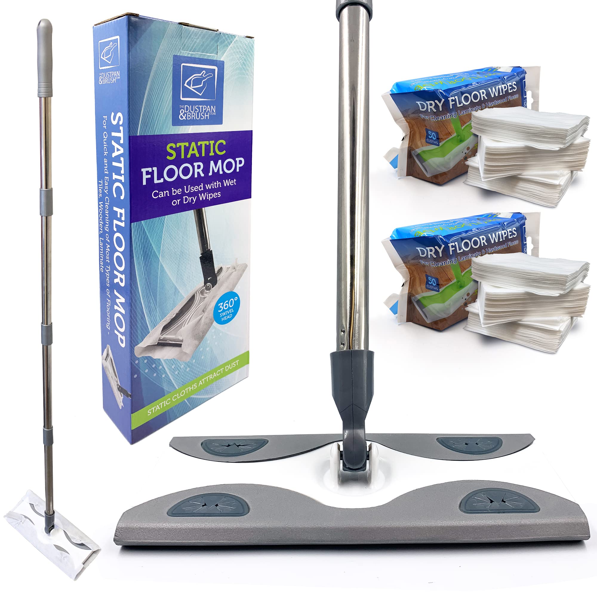 Buy Laminate Floor Mop with Wipes Flat Mop with Wet and Dry Floor