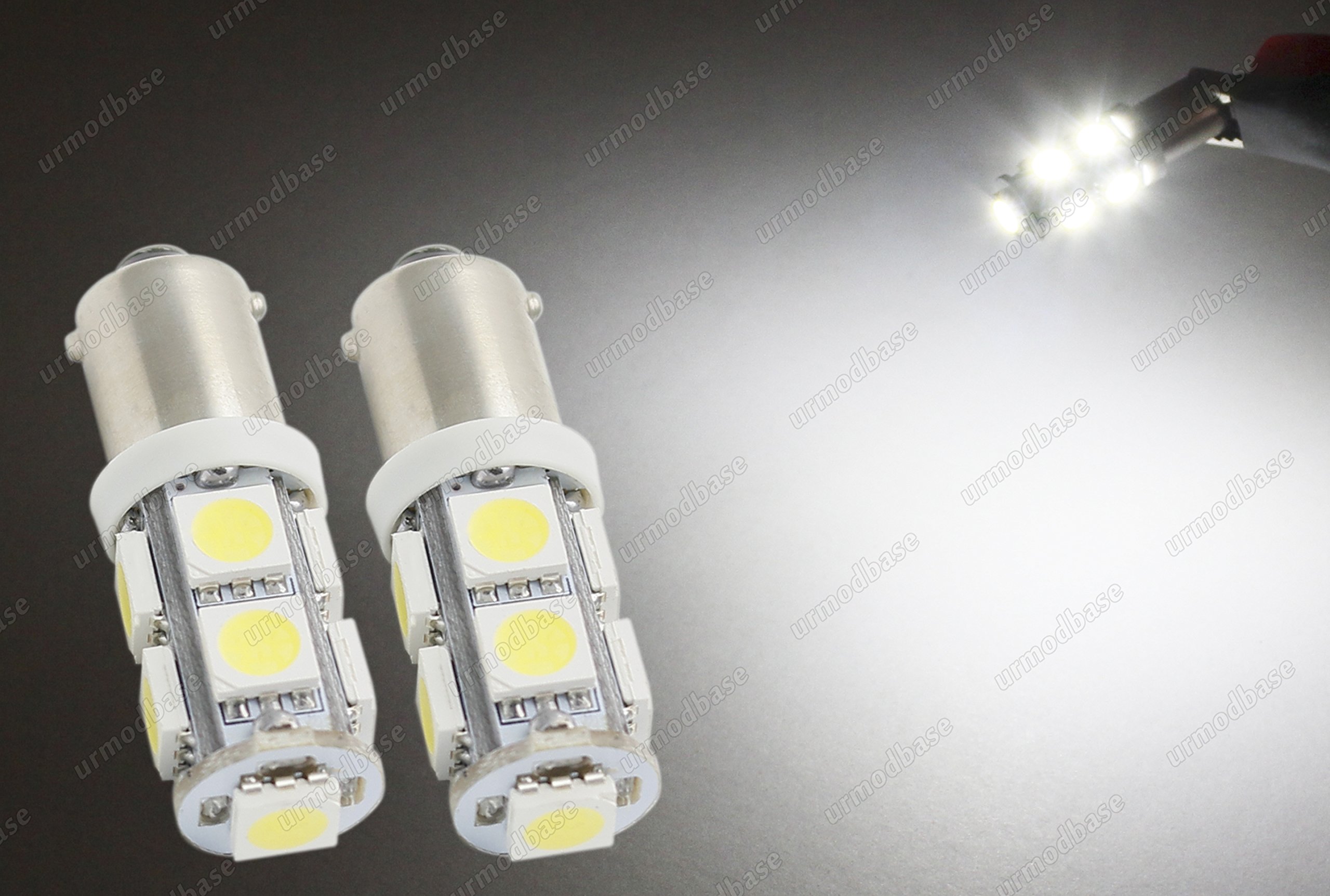 urmodbase Ba9s T4W 233 9mm Bayonet LED SMD Xenon White Sidelights Parking Bulbs Side Lights Markers 12V