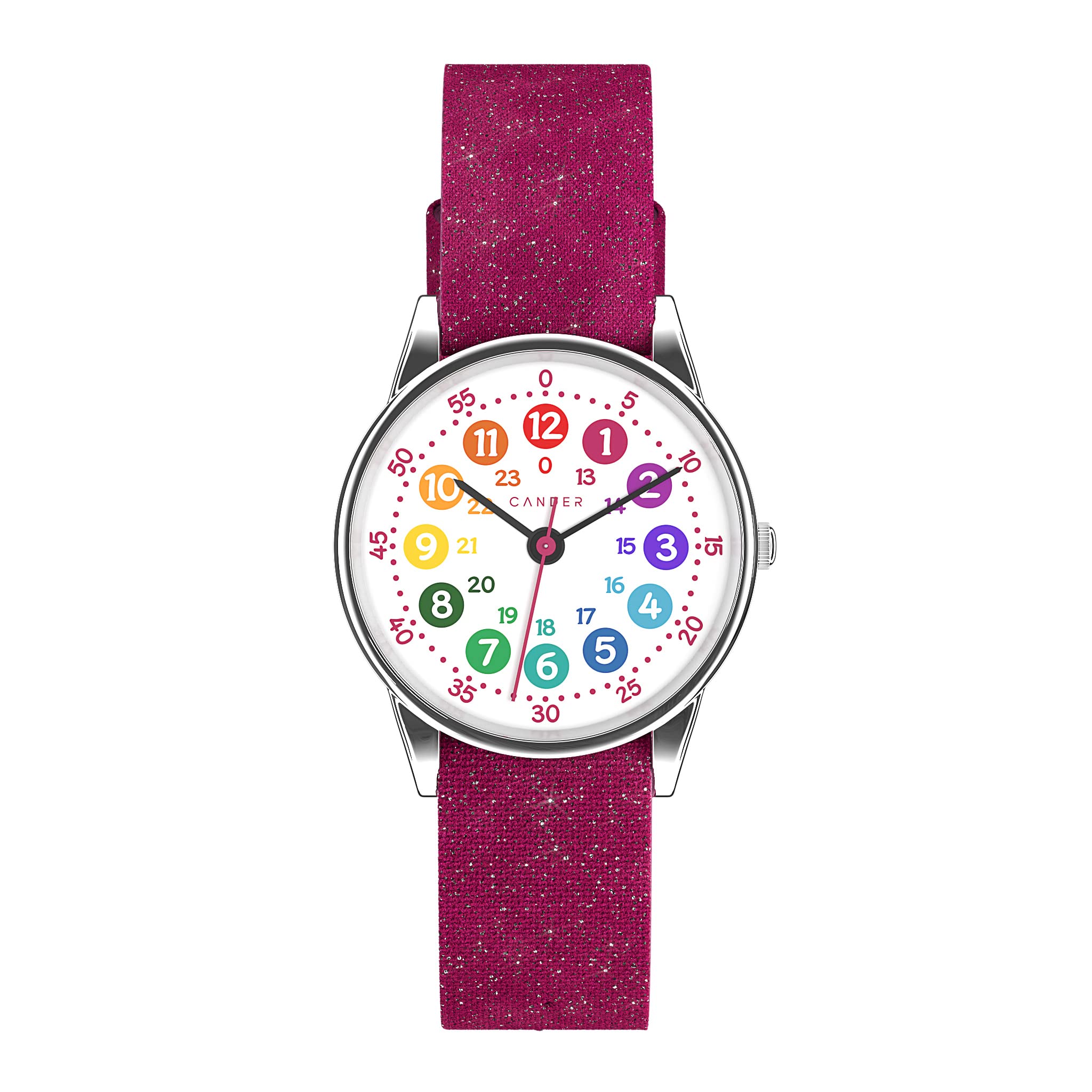 Cander Berlin MNA 1730 M - Reloj de pulsera infantil para niña, resistente al agua, color rosa, Rosa., Correa