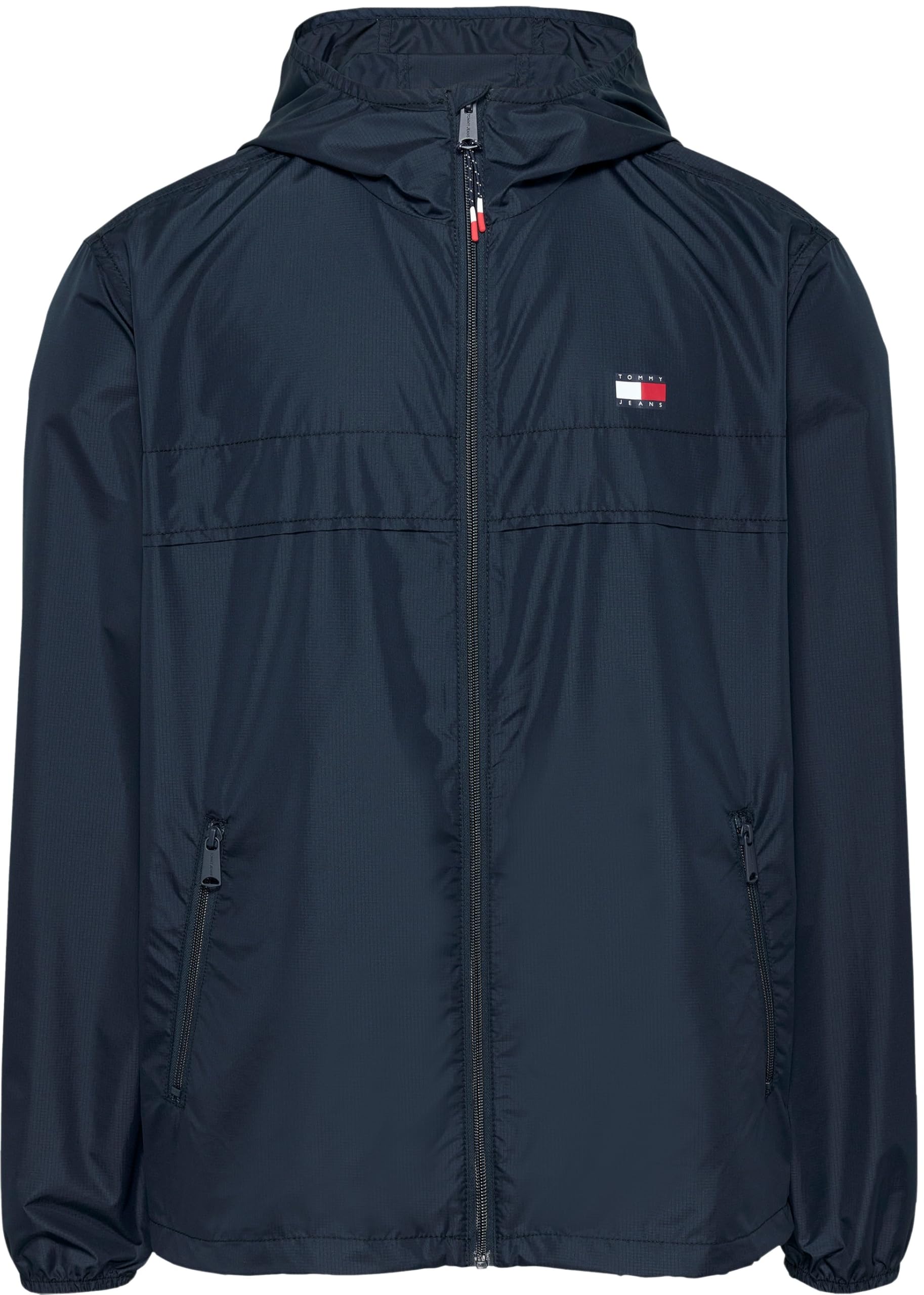 Tommy Jeans Uomo Giacca a Vento Chicago con Cappuccio