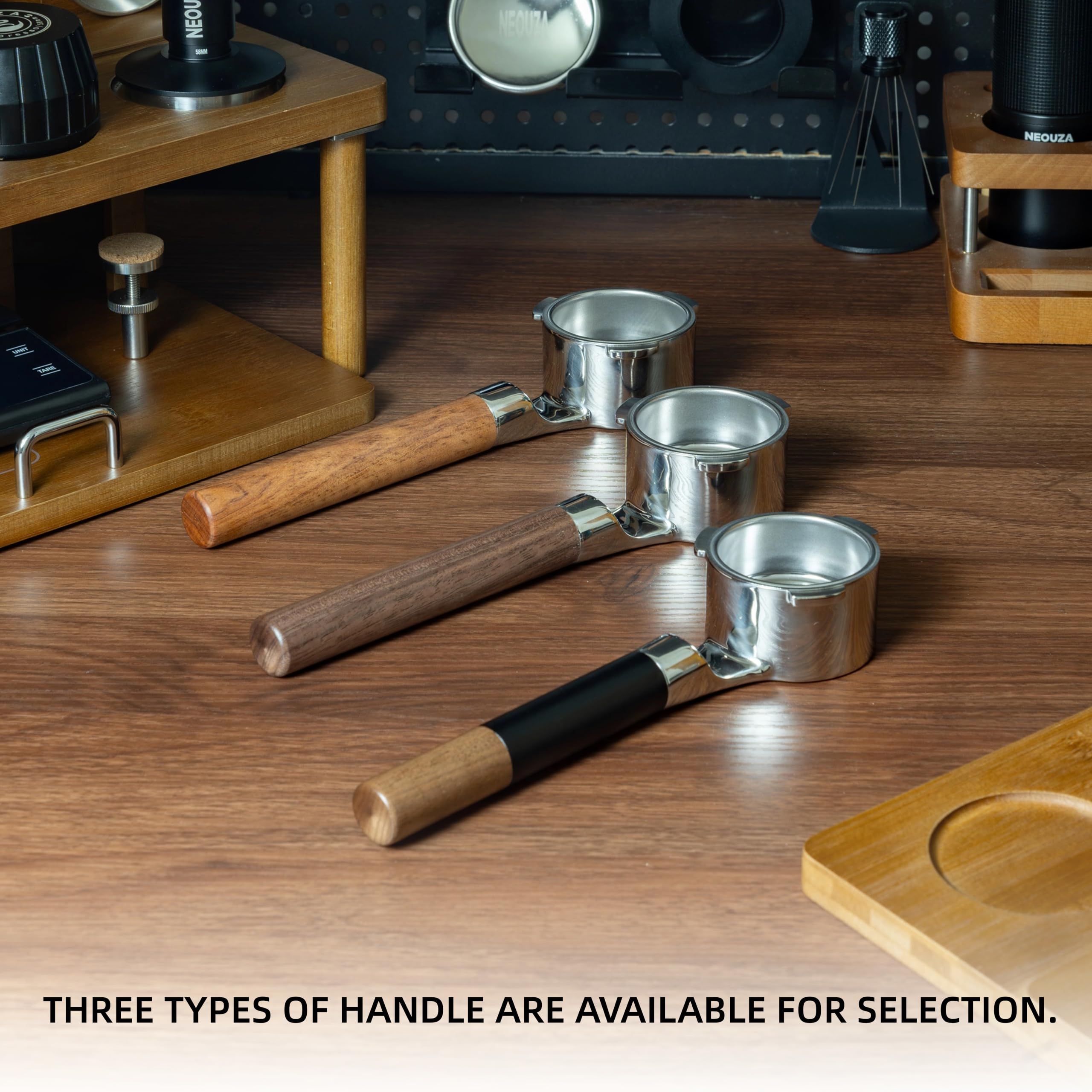 NEOUZA 51mm Bottomless Portafilter 3 uszy kompatybilne z Swan CASABREWS | Flat-On-Counter Design, 0,2 mm Puck Screen, 18 g kosz bez ciśnienia, widoczna ekstrakcja