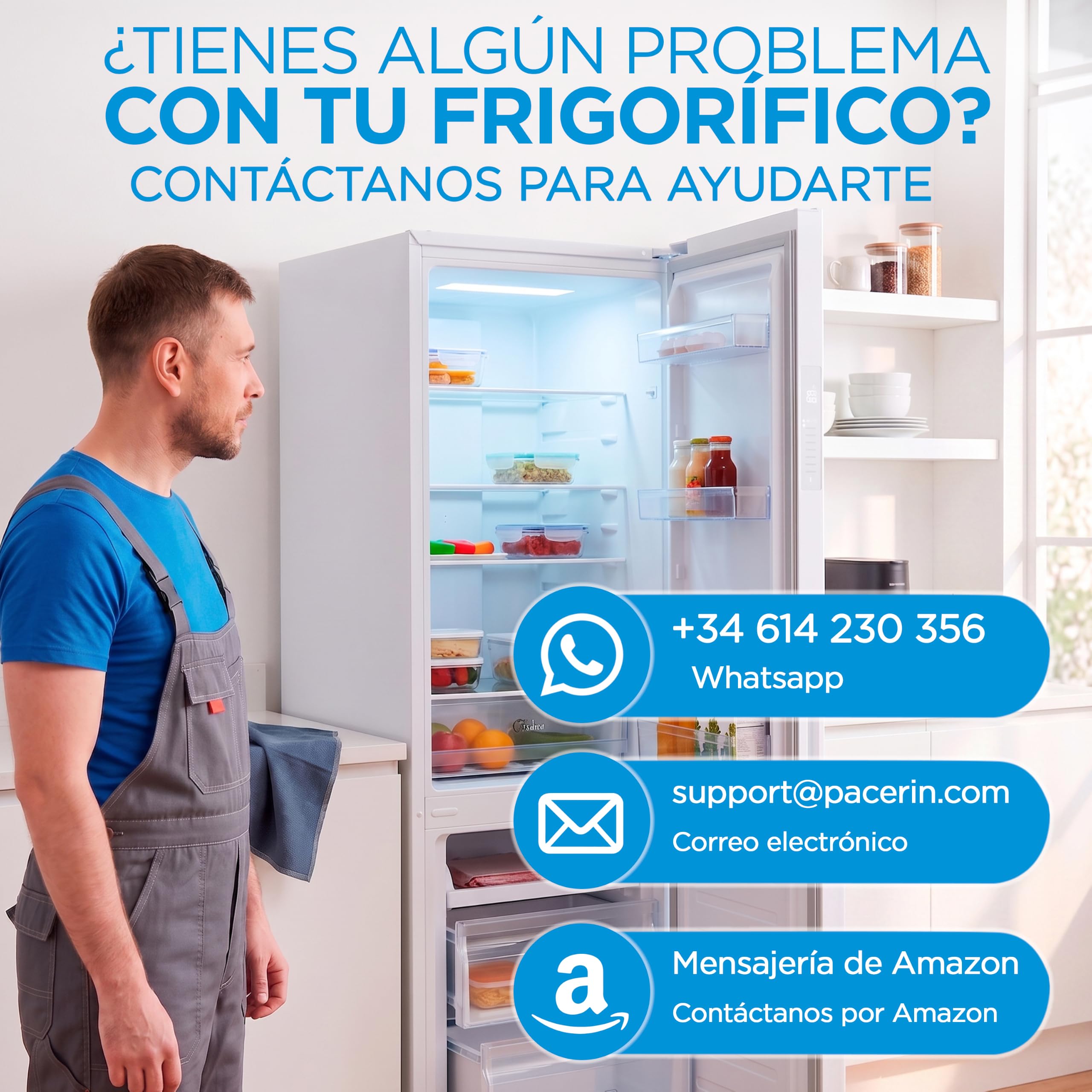 Midea Frigorifico Combi Blanco de 262 L | 55 cm x 177 cm | Nevera Combi con Congelador de 65L y Tecnología Low Frost - Refrigerador Independiente de Bajo Consumo, Puertas Reversibles, Silencioso 39 dB