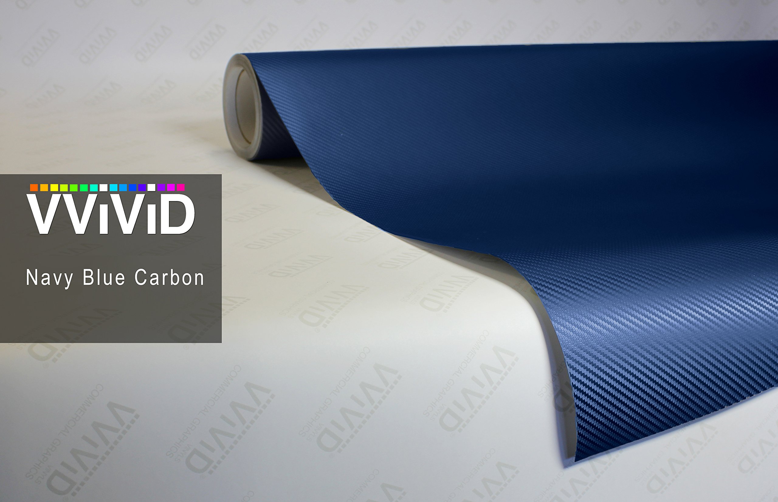 Buy VViViD XPO Blue Carbon Fiber 5ft x 3ft Car Wrap Vinyl Roll with Air